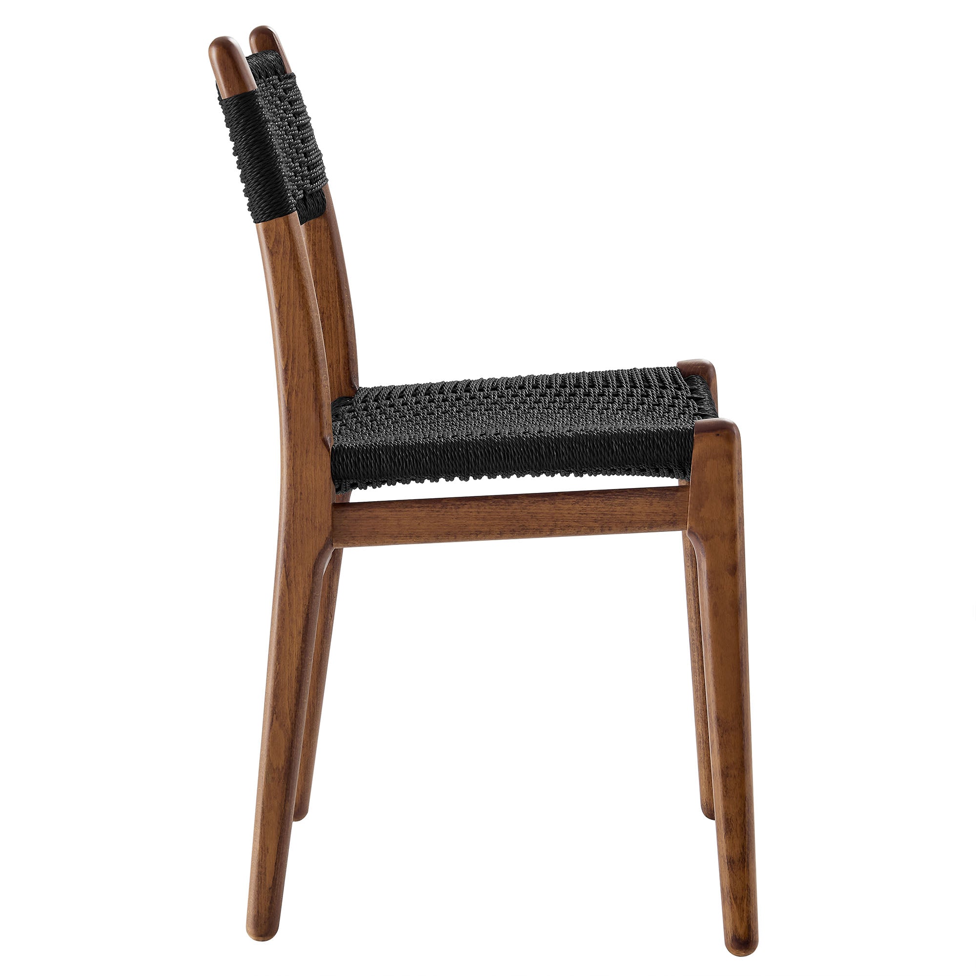 Wynn Rope and Wood Dining Side Chairs Set of 2 by Modway