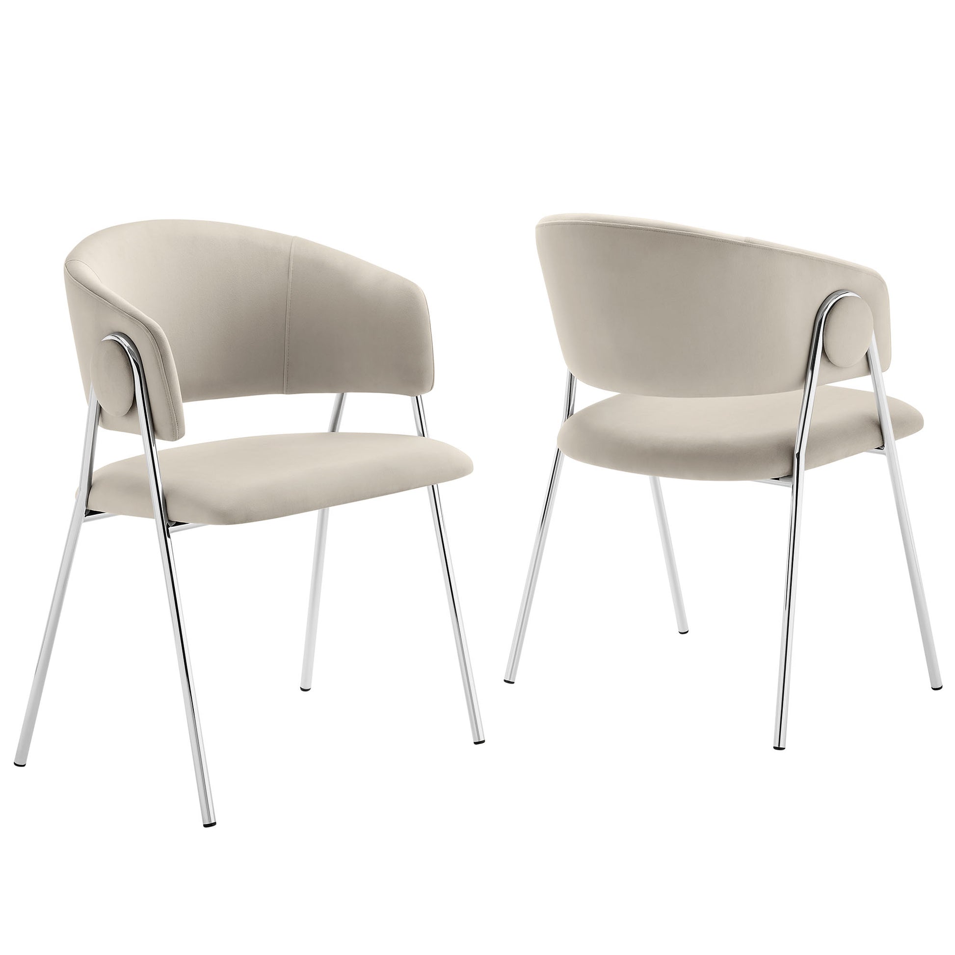 Nella Upholstered Performance Velvet Dining Chair Set of 2 by Modway - Best Buy Furniture