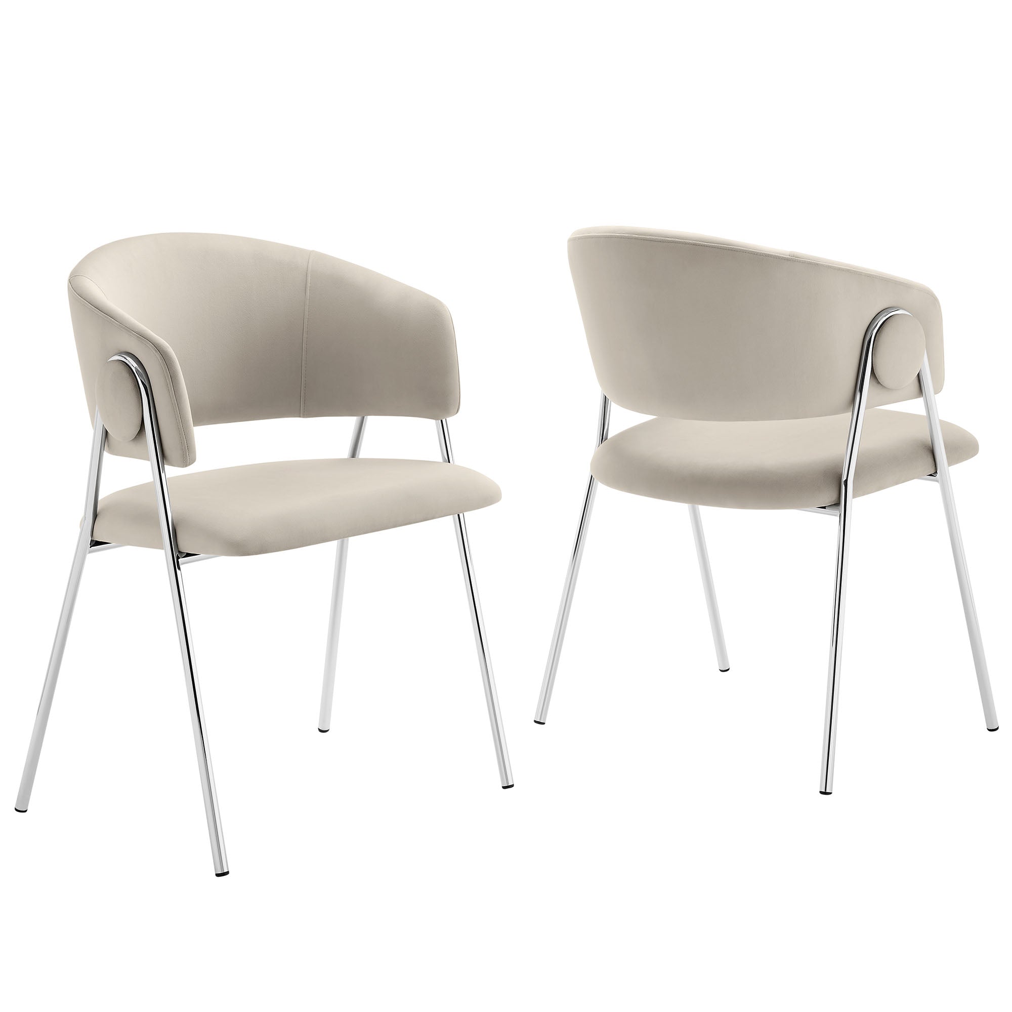 Nella Upholstered Performance Velvet Dining Chair Set of 2 by Modway - Best Buy Furniture