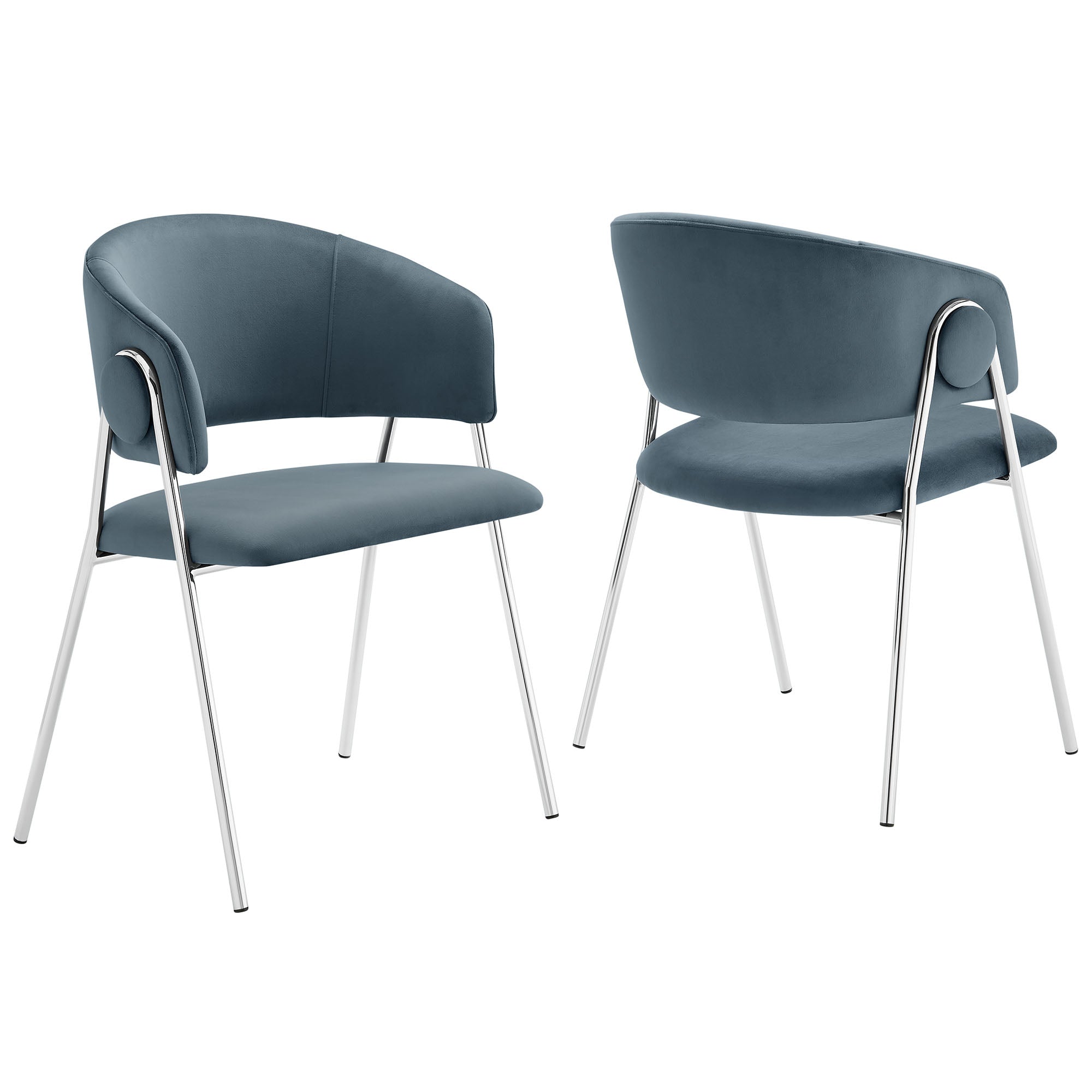 Nella Upholstered Performance Velvet Dining Chair Set of 2 by Modway - Best Buy Furniture