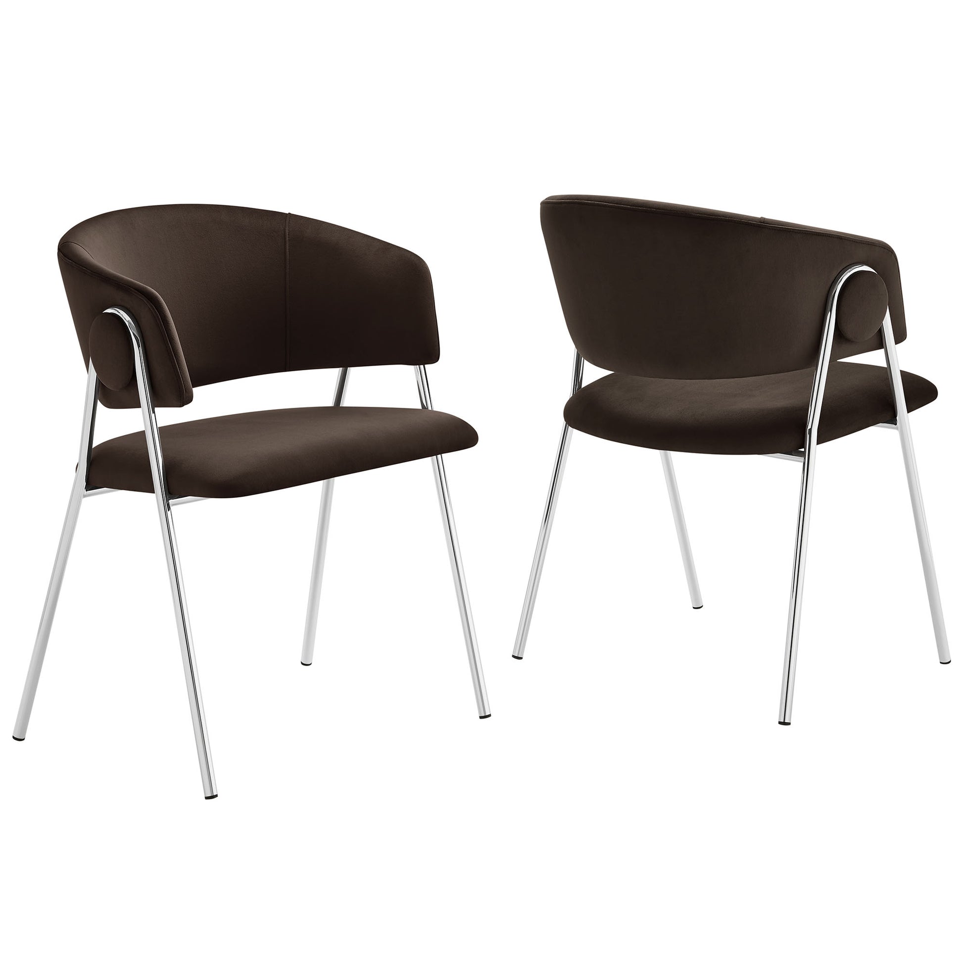 Nella Upholstered Performance Velvet Dining Chair Set of 2 by Modway - Best Buy Furniture