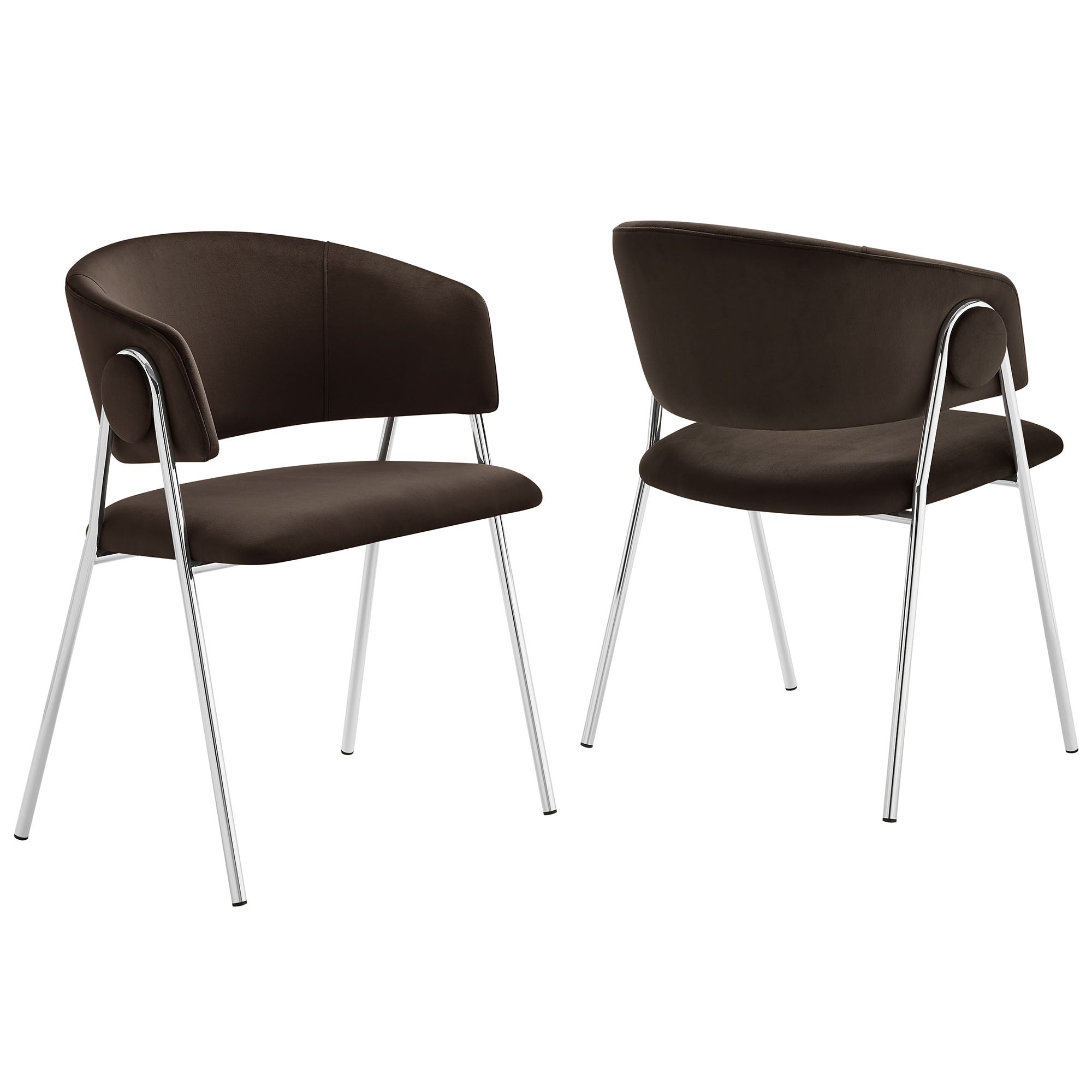 Nella Upholstered Performance Velvet Dining Chair Set of 2 by Modway - Best Buy Furniture