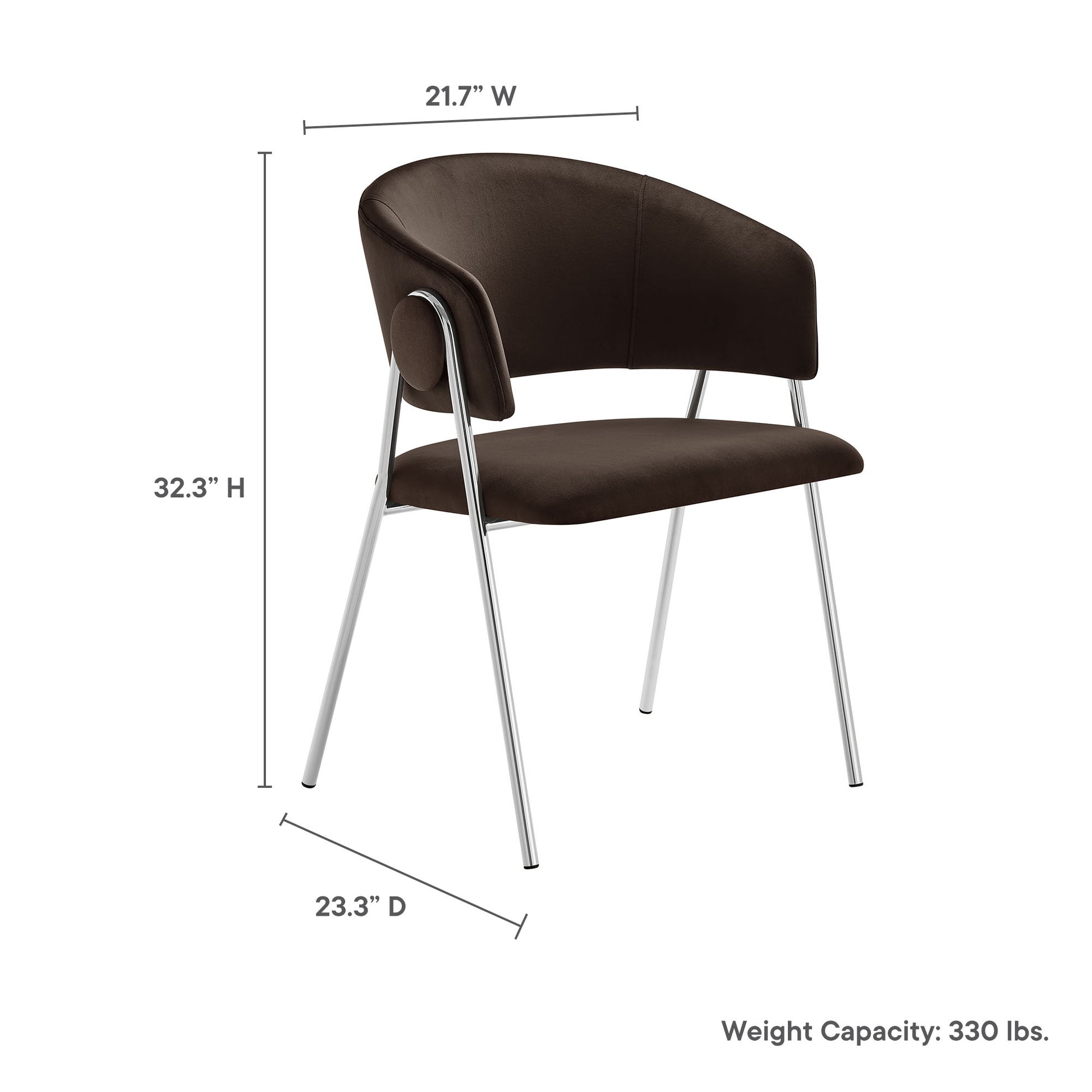 Nella Upholstered Performance Velvet Dining Chair Set of 2 by Modway - Best Buy Furniture