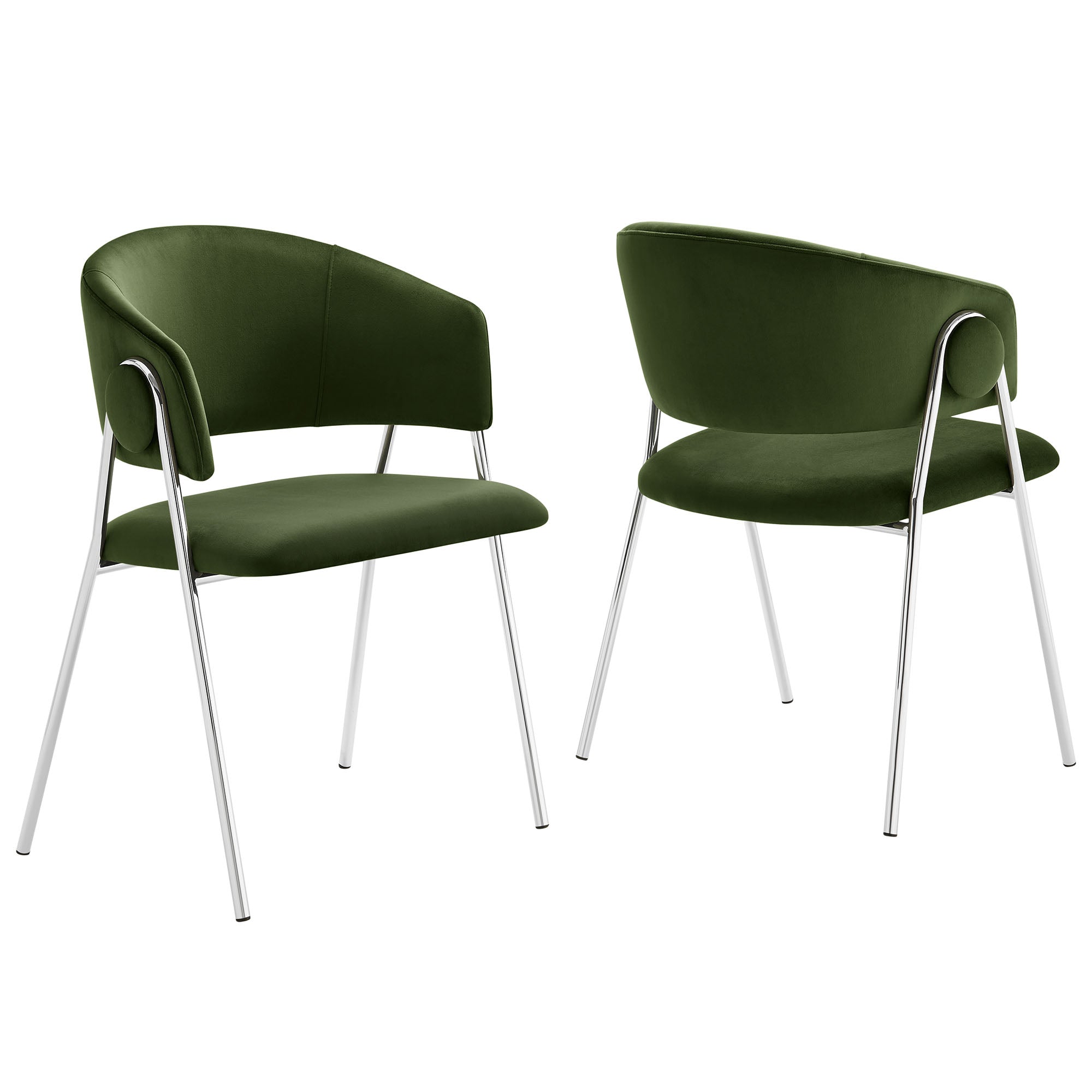 Nella Upholstered Performance Velvet Dining Chair Set of 2 by Modway - Best Buy Furniture