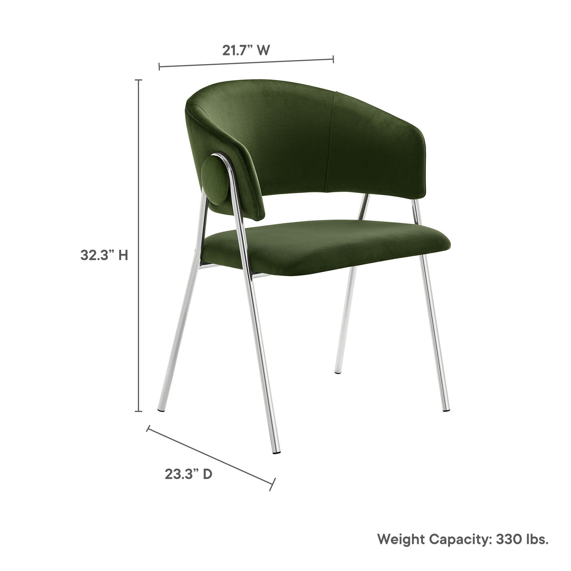 Nella Upholstered Performance Velvet Dining Chair Set of 2 by Modway - Best Buy Furniture