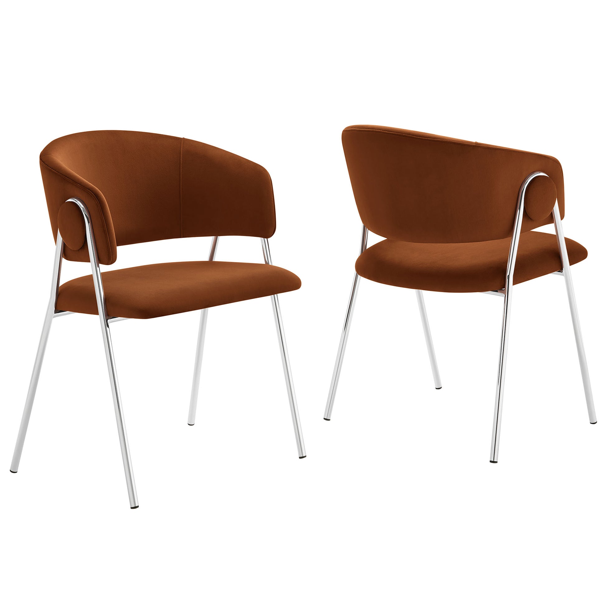 Nella Upholstered Performance Velvet Dining Chair Set of 2 by Modway - Best Buy Furniture