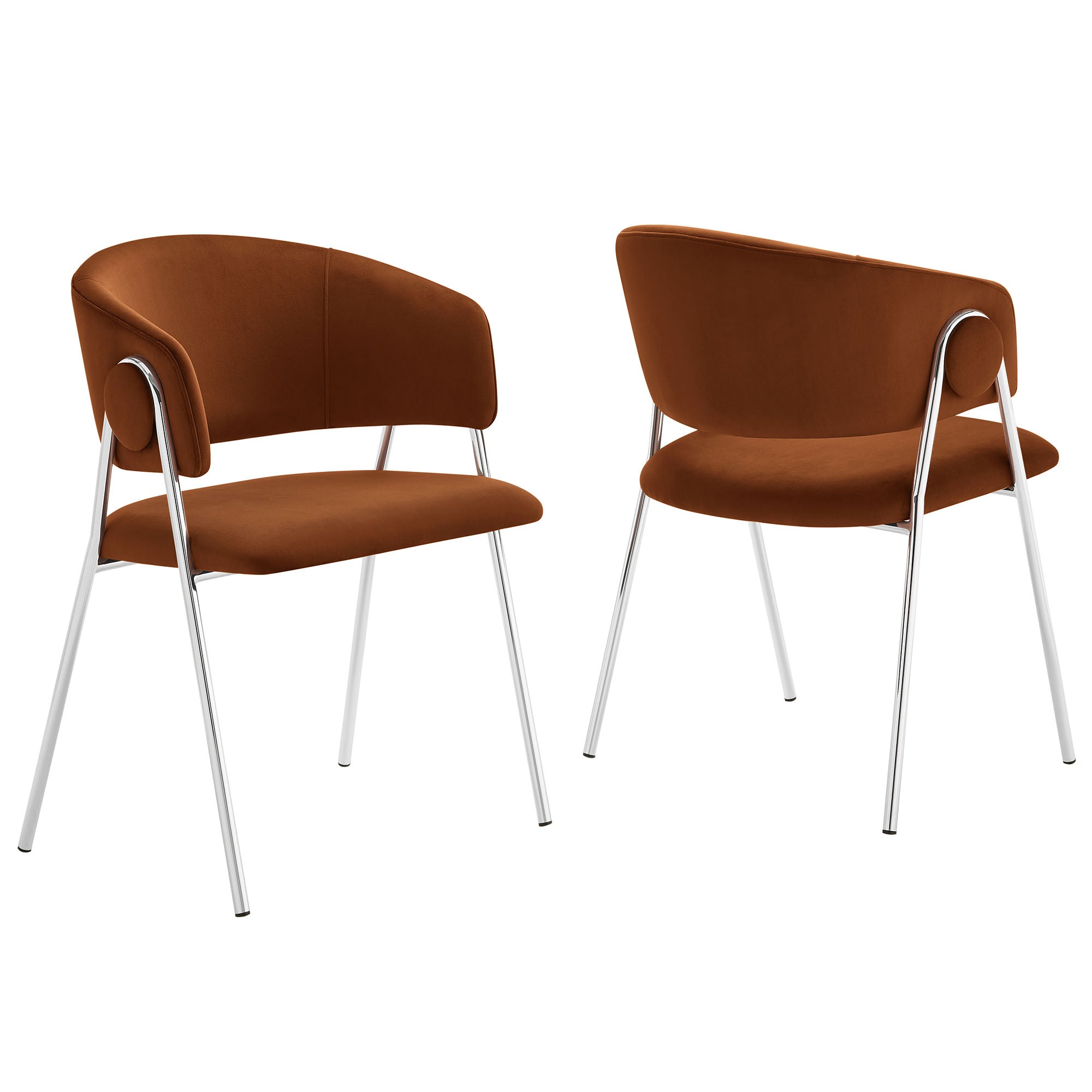 Nella Upholstered Performance Velvet Dining Chair Set of 2 by Modway - Best Buy Furniture