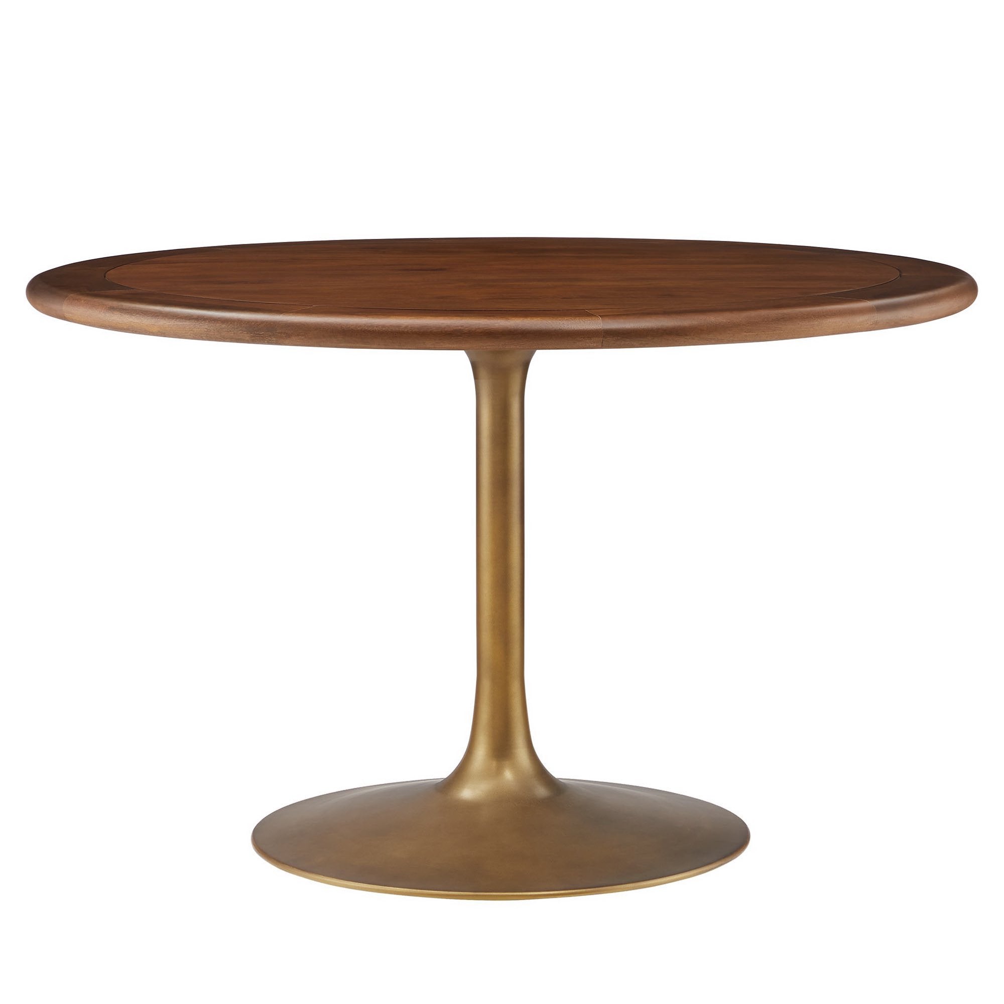 Lippa 48" Round Pedestal Solid Wood Dining Table by Modway - Best Buy Furniture