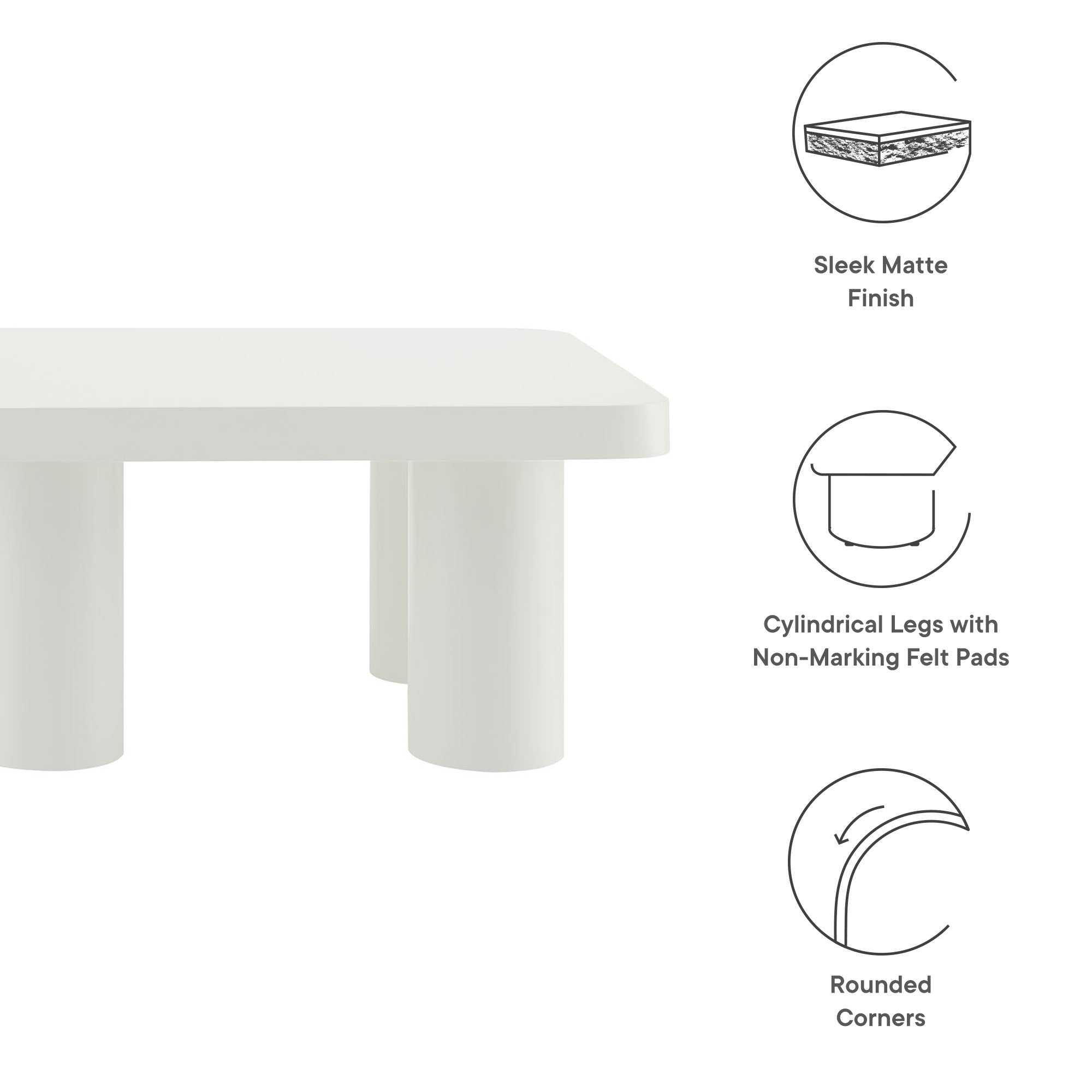 Cleo 54� Rectangular Coffee Table by Modway