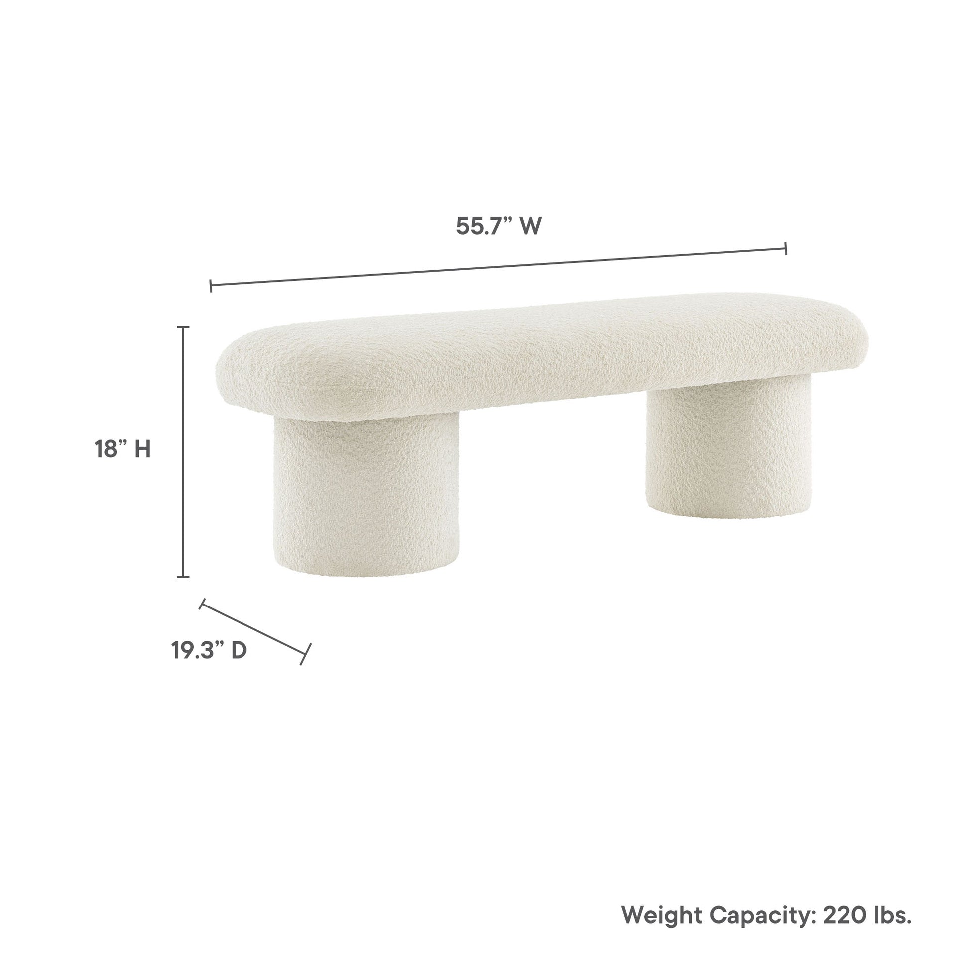 Orla Chenille Upholstered Bench by Modway - Best Buy Furniture