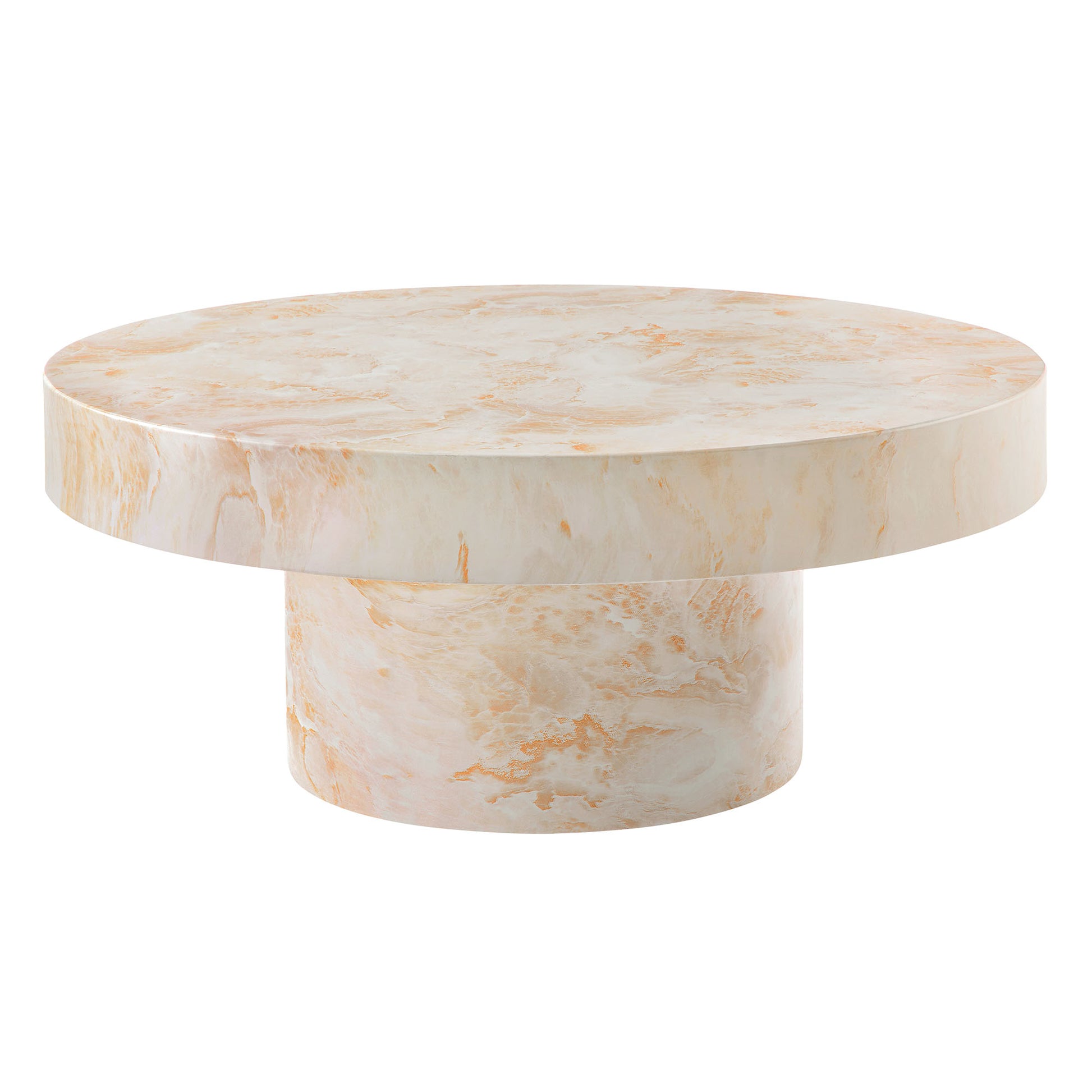 Alora Indoor - Outdoor Patio Concrete Round Coffee Table by Modway - Best Buy Furniture