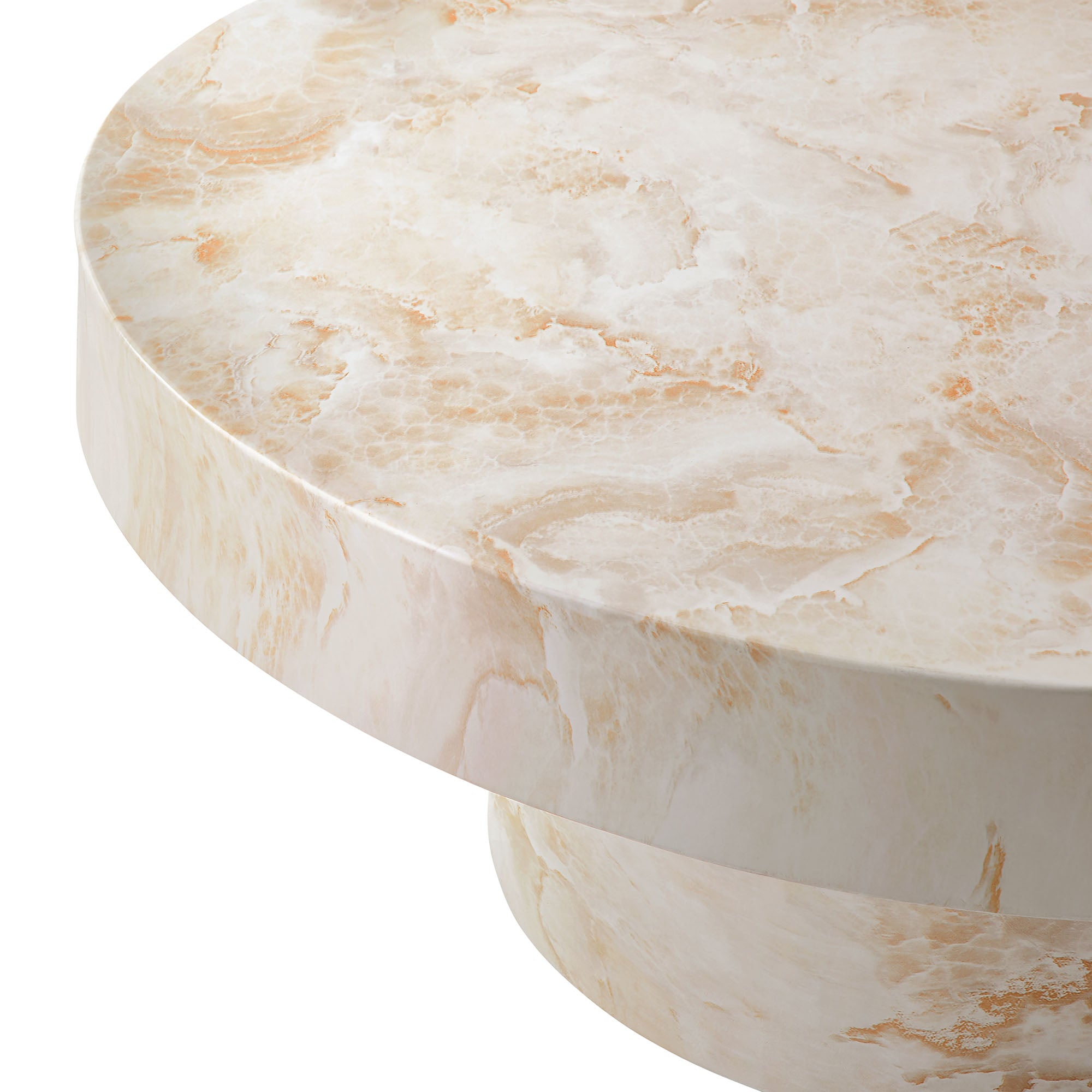 Alora Indoor - Outdoor Patio Concrete Round Coffee Table by Modway - Best Buy Furniture