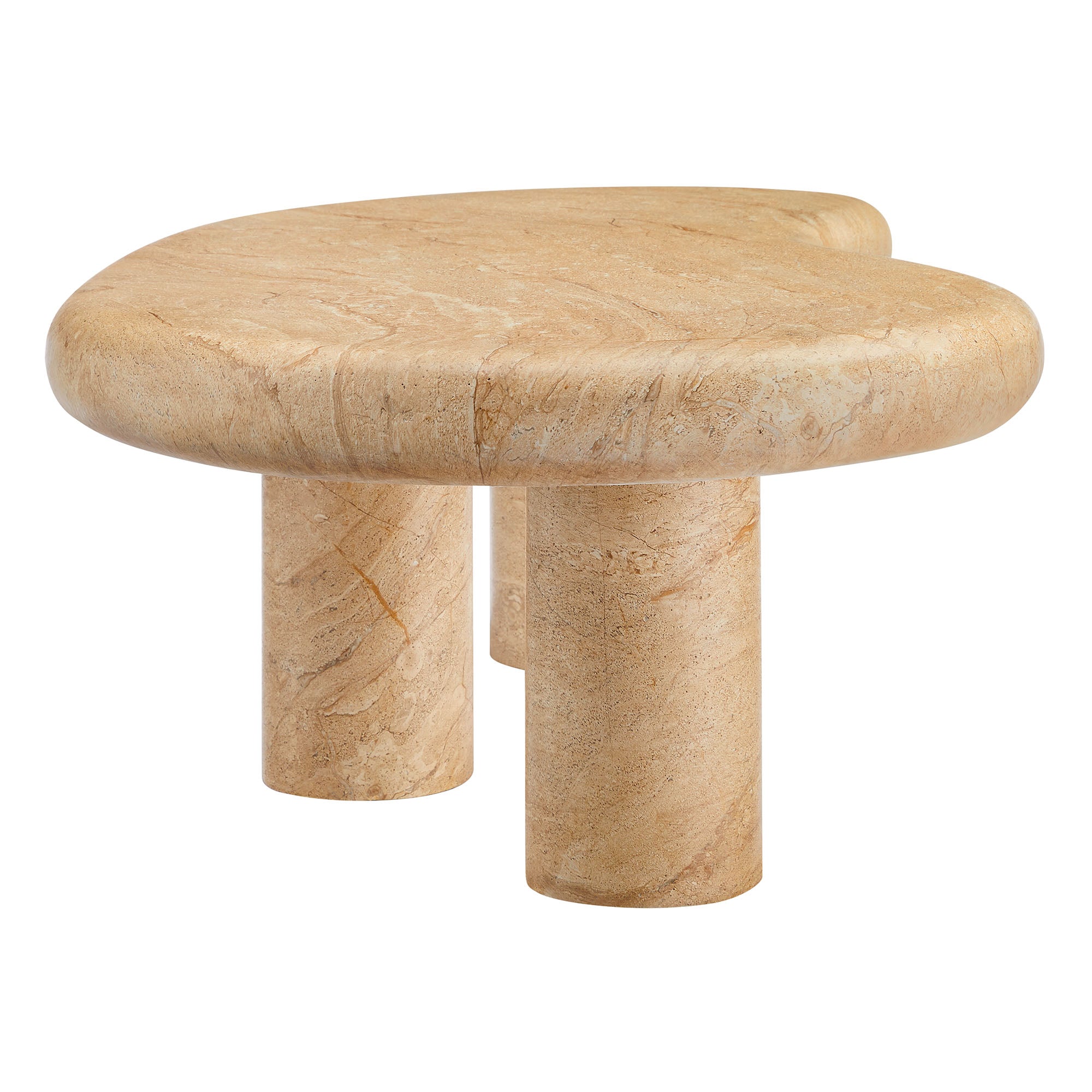 Elowen Indoor - Outdoor Patio Textured Faux Travertine Coffee Table by Modway - Best Buy Furniture