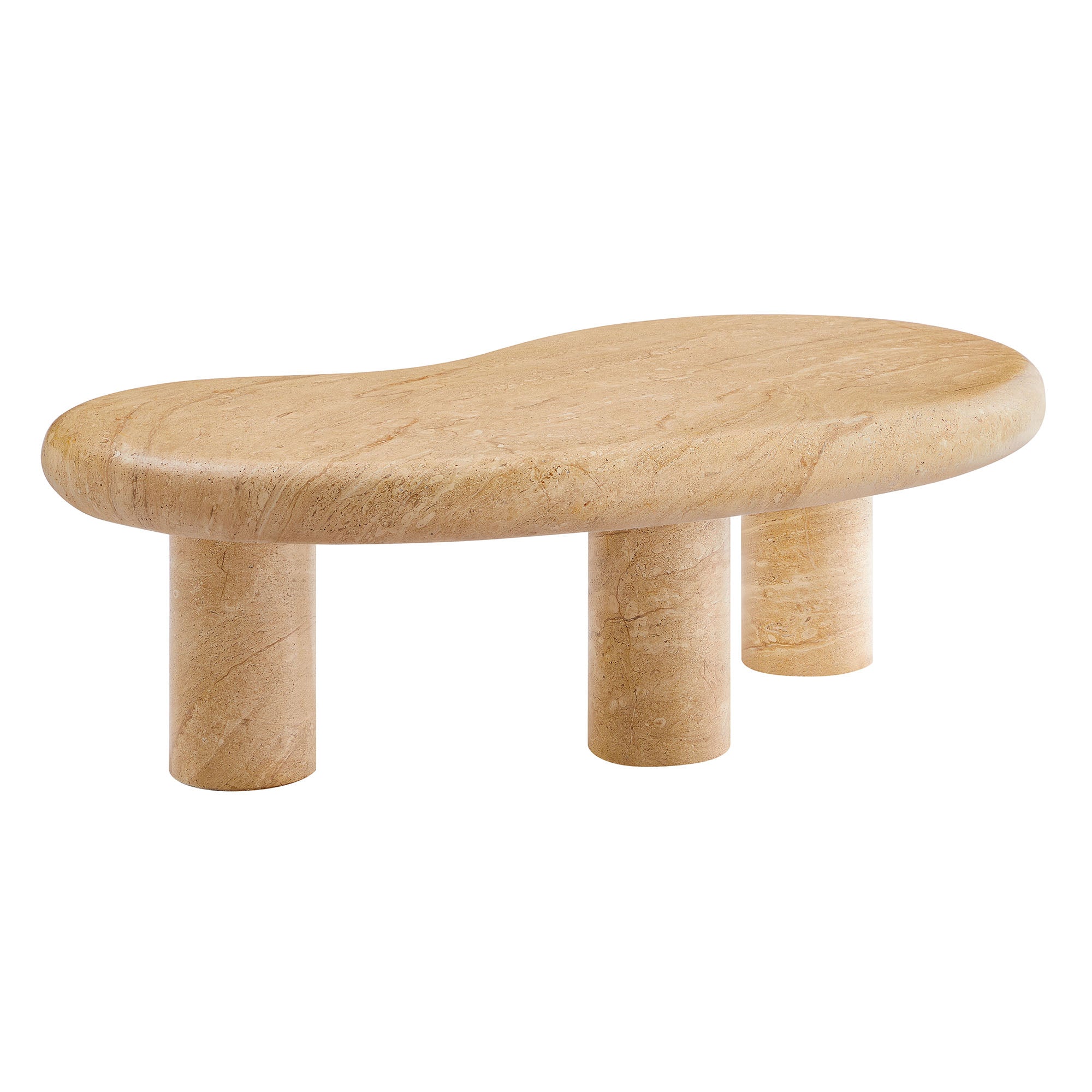 Elowen Indoor - Outdoor Patio Textured Faux Travertine Coffee Table by Modway - Best Buy Furniture