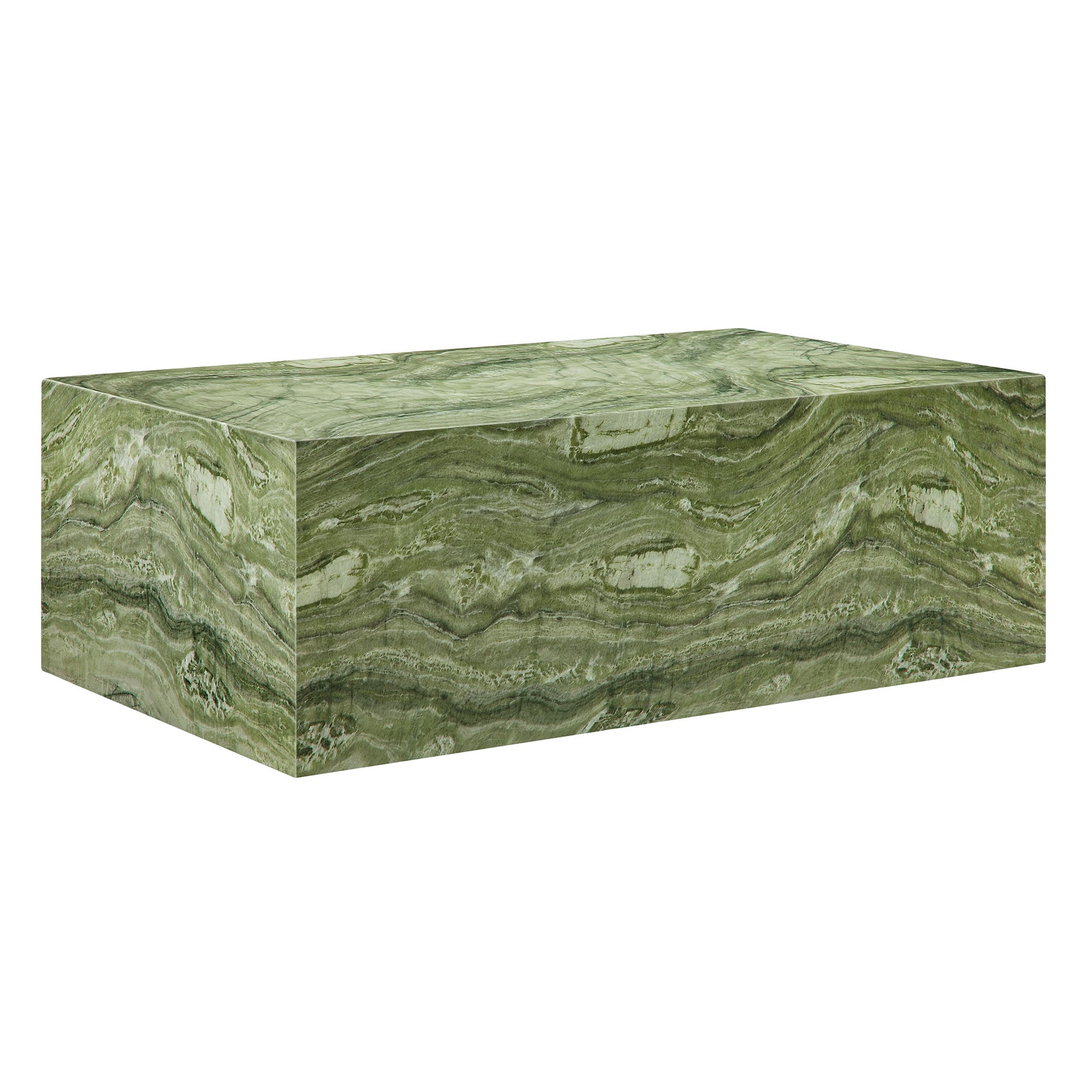 Jordana Square Plinth Indoor - Outdoor Patio Concrete Coffee Table by Modway - Best Buy Furniture