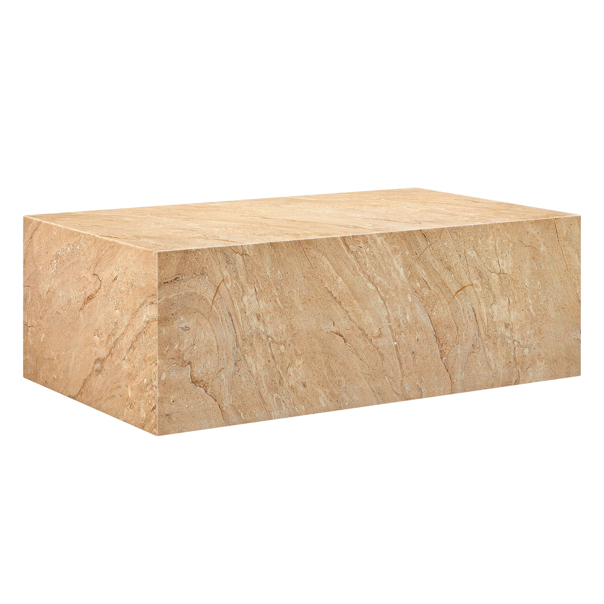 Jordana Square Plinth Indoor - Outdoor Patio Concrete Coffee Table by Modway - Best Buy Furniture