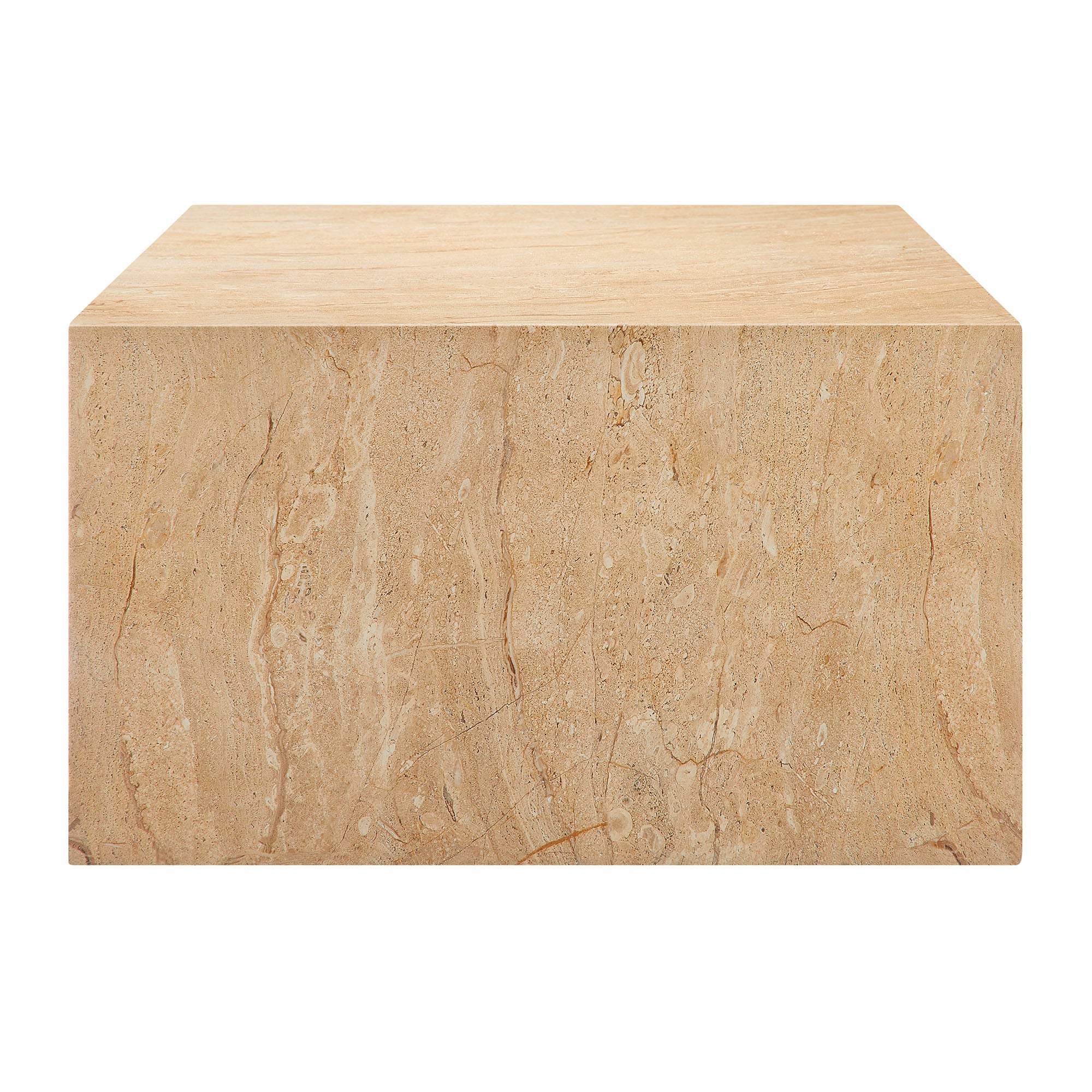 Jordana Square Plinth Indoor - Outdoor Patio Concrete Coffee Table by Modway - Best Buy Furniture