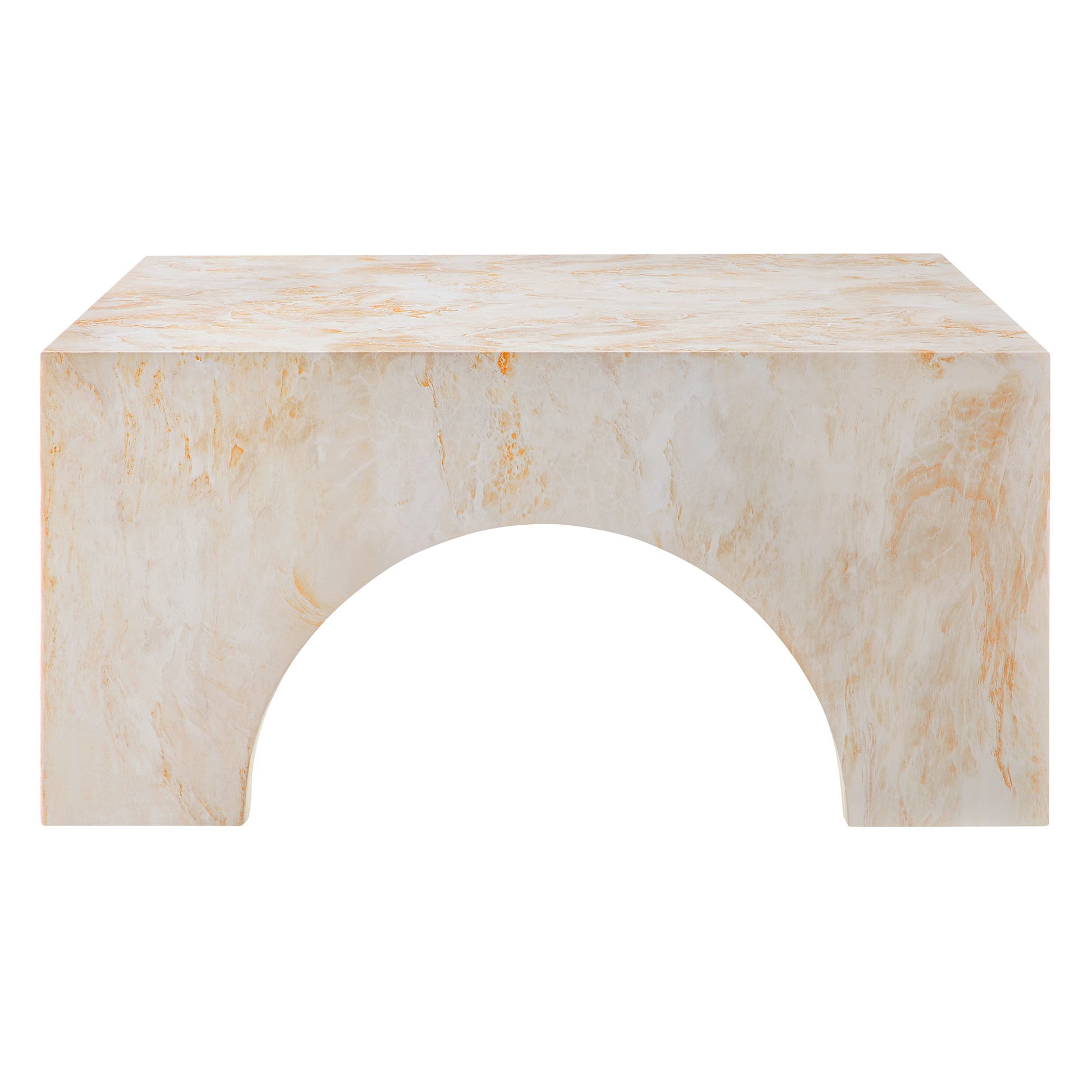 Valen Indoor - Outdoor Patio Arched Concrete Coffee Table by Modway - Best Buy Furniture