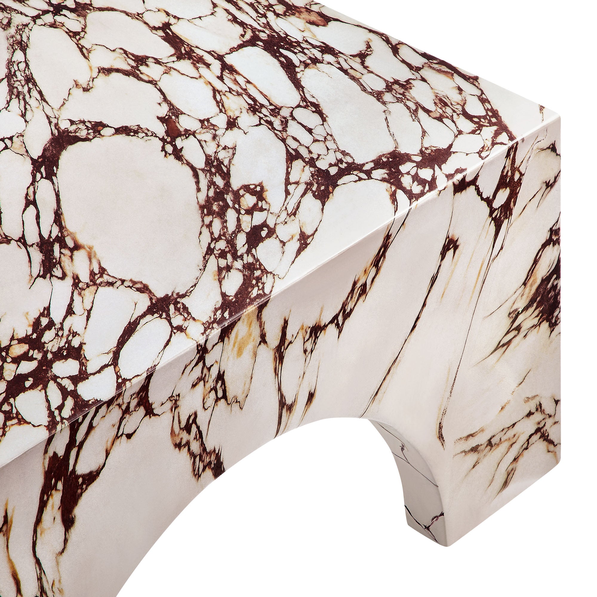 Valen Indoor - Outdoor Patio Arched Concrete Coffee Table by Modway - Best Buy Furniture