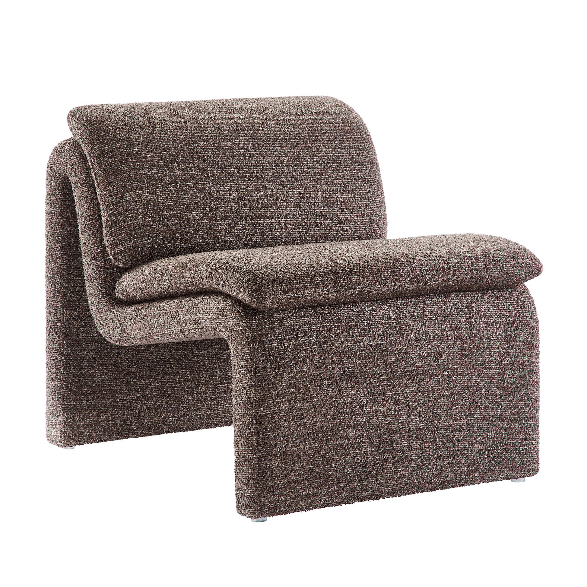 Dune Boucle Upholstered Armless Accent Chair - Best Buy Furniture
