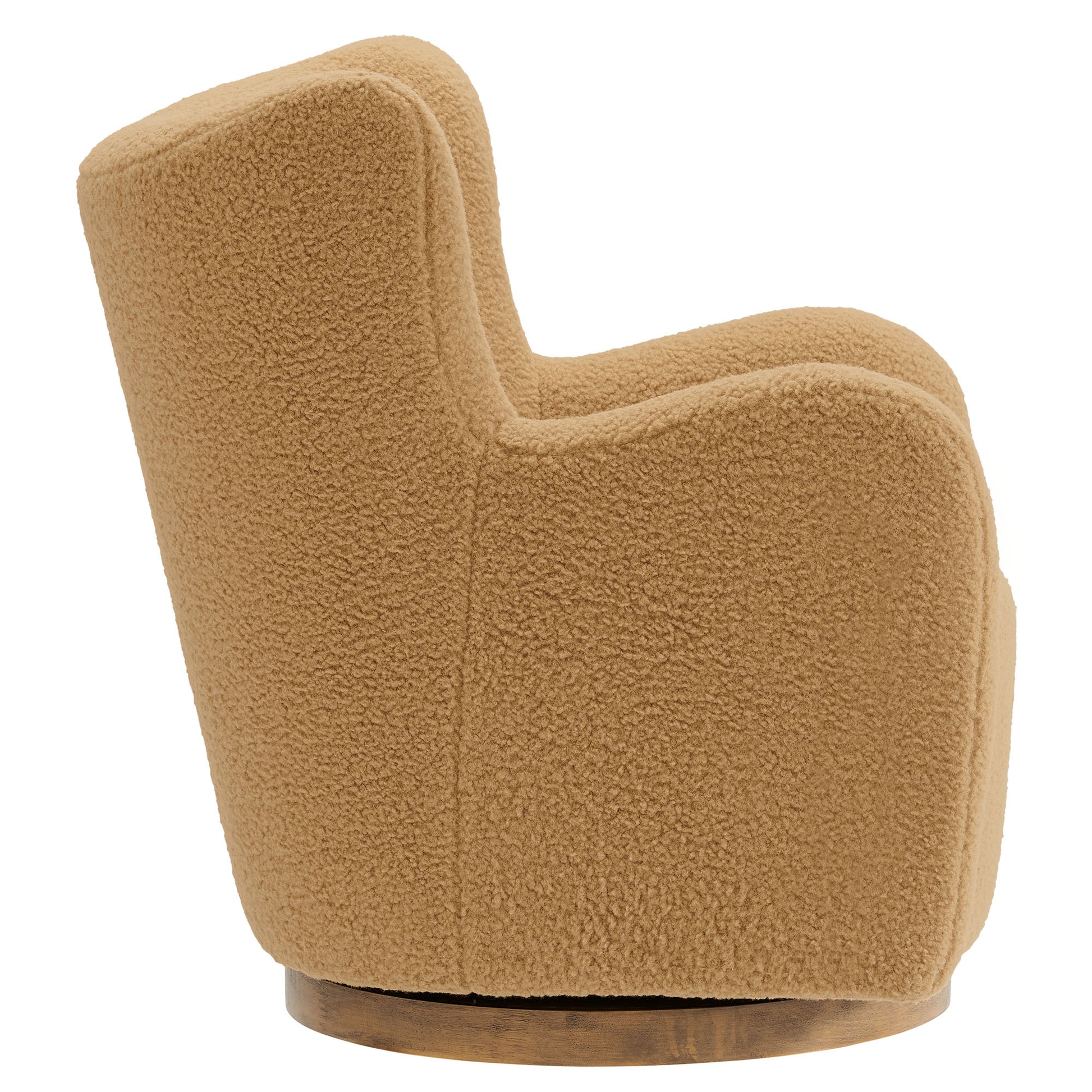 Montrose Wingback Sherpa Swivel Accent Chair by Modway - Best Buy Furniture