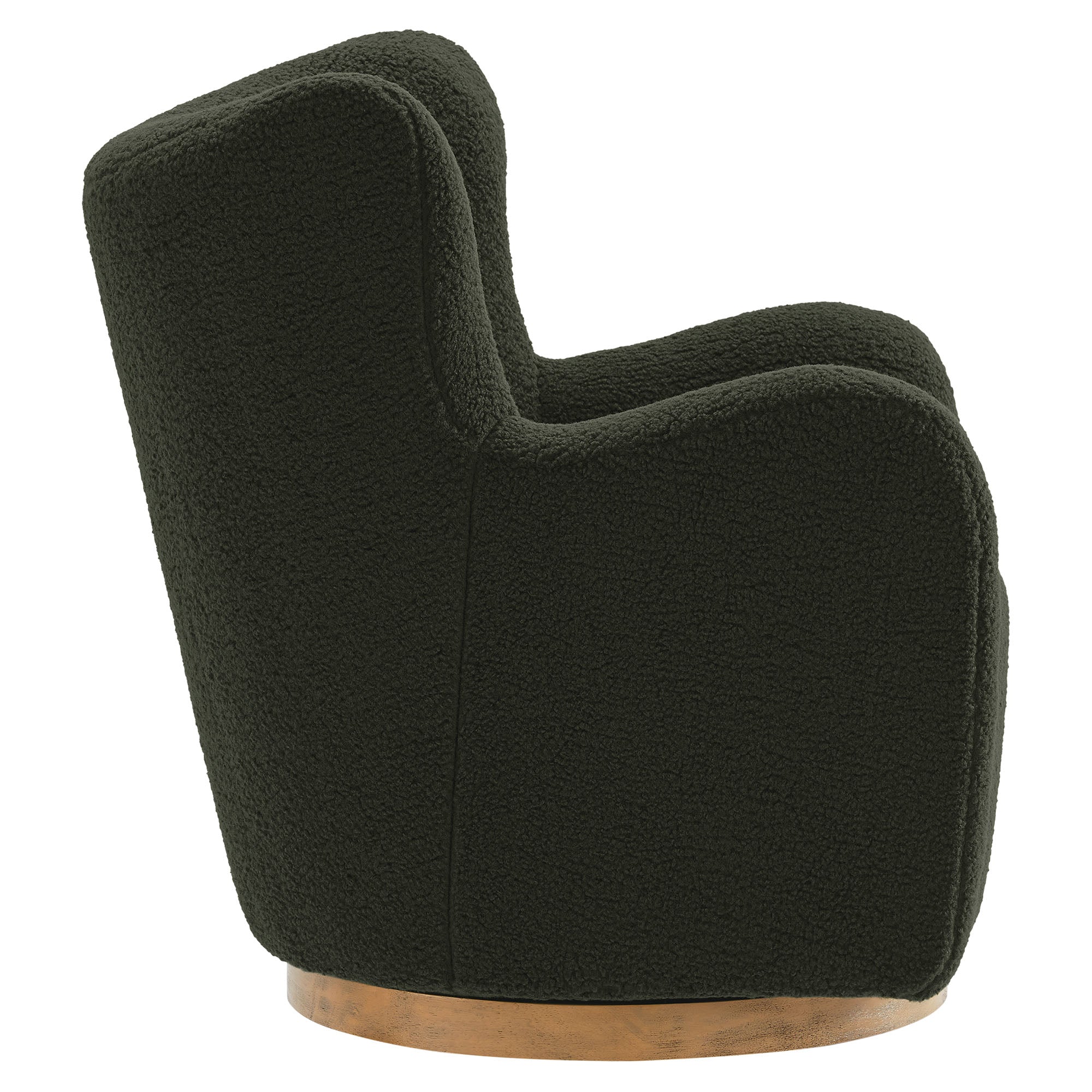 Montrose Wingback Sherpa Swivel Accent Chair by Modway - Best Buy Furniture