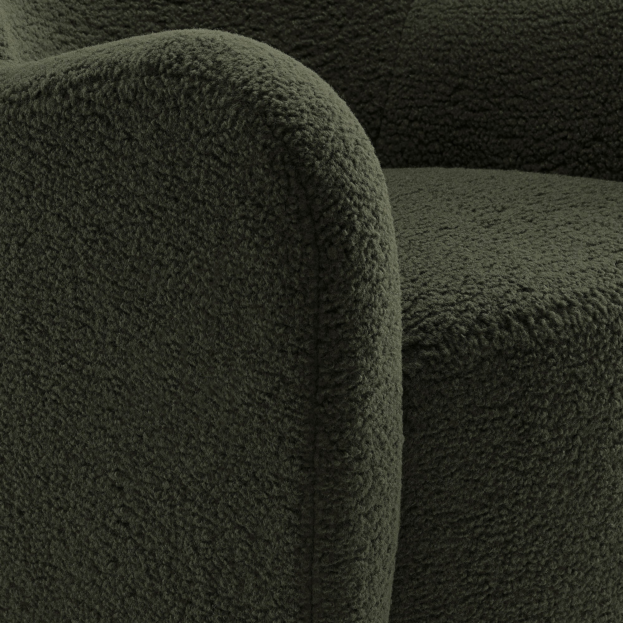Montrose Wingback Sherpa Swivel Accent Chair by Modway - Best Buy Furniture