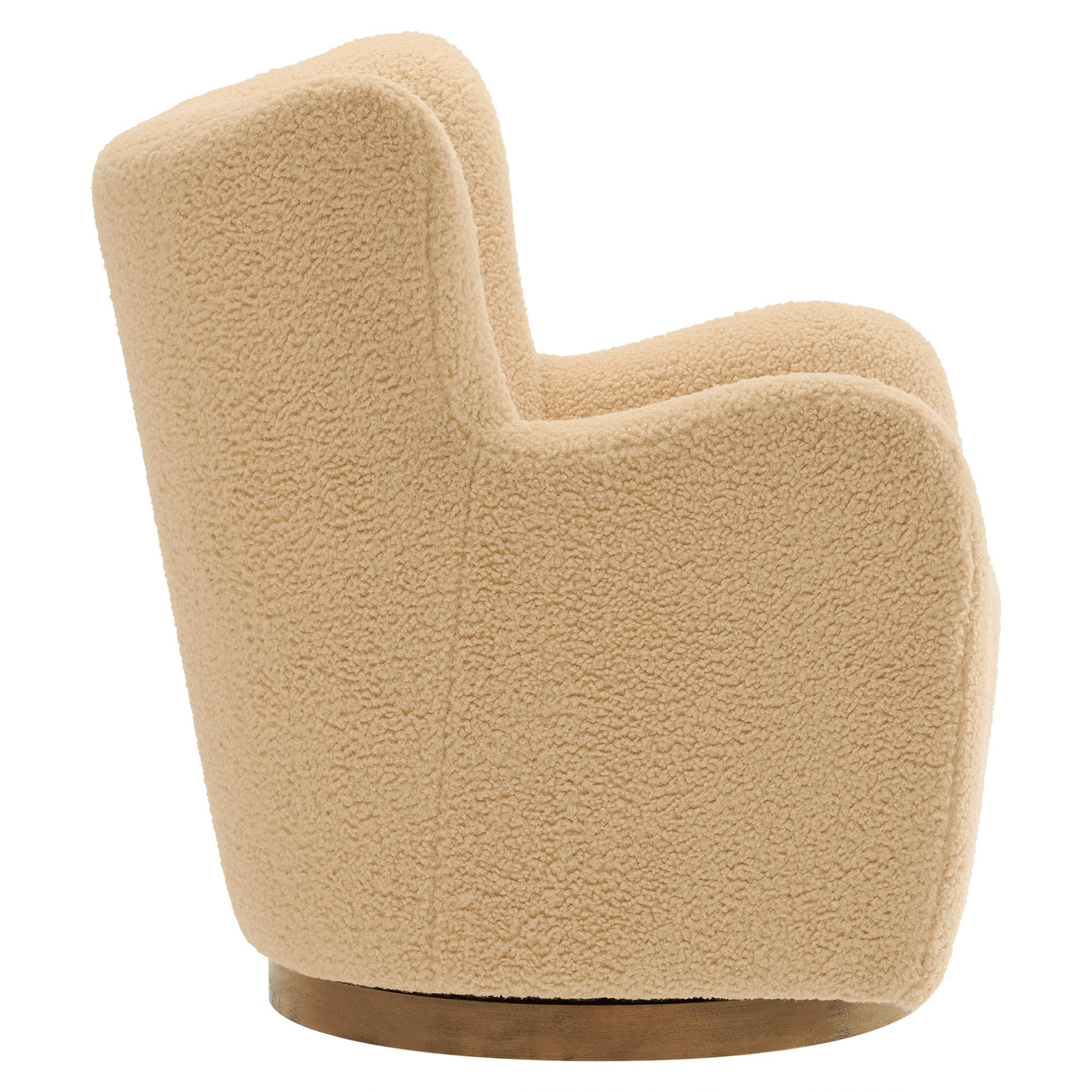 Montrose Wingback Sherpa Swivel Accent Chair by Modway - Best Buy Furniture