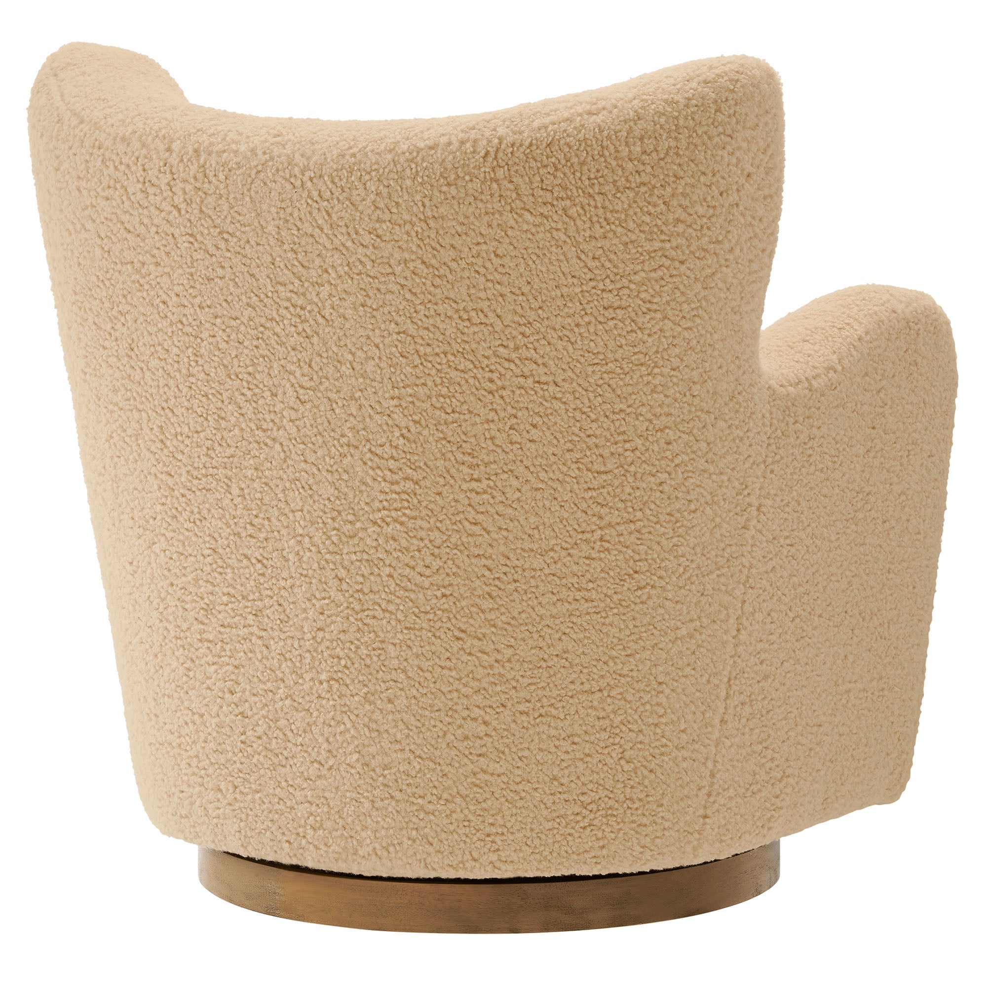 Montrose Wingback Sherpa Swivel Accent Chair by Modway - Best Buy Furniture