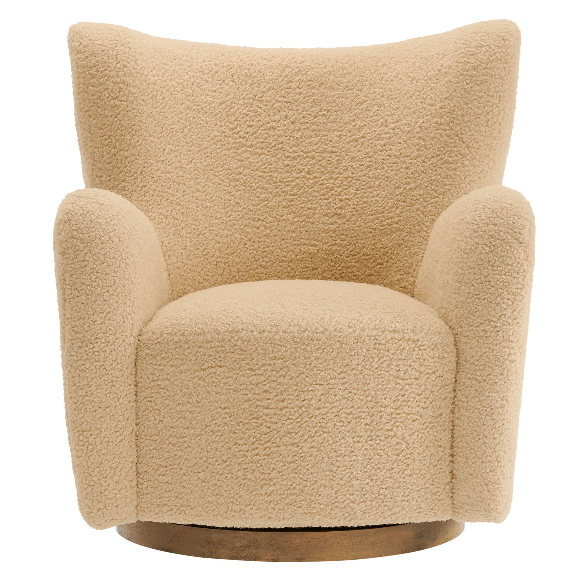 Montrose Wingback Sherpa Swivel Accent Chair