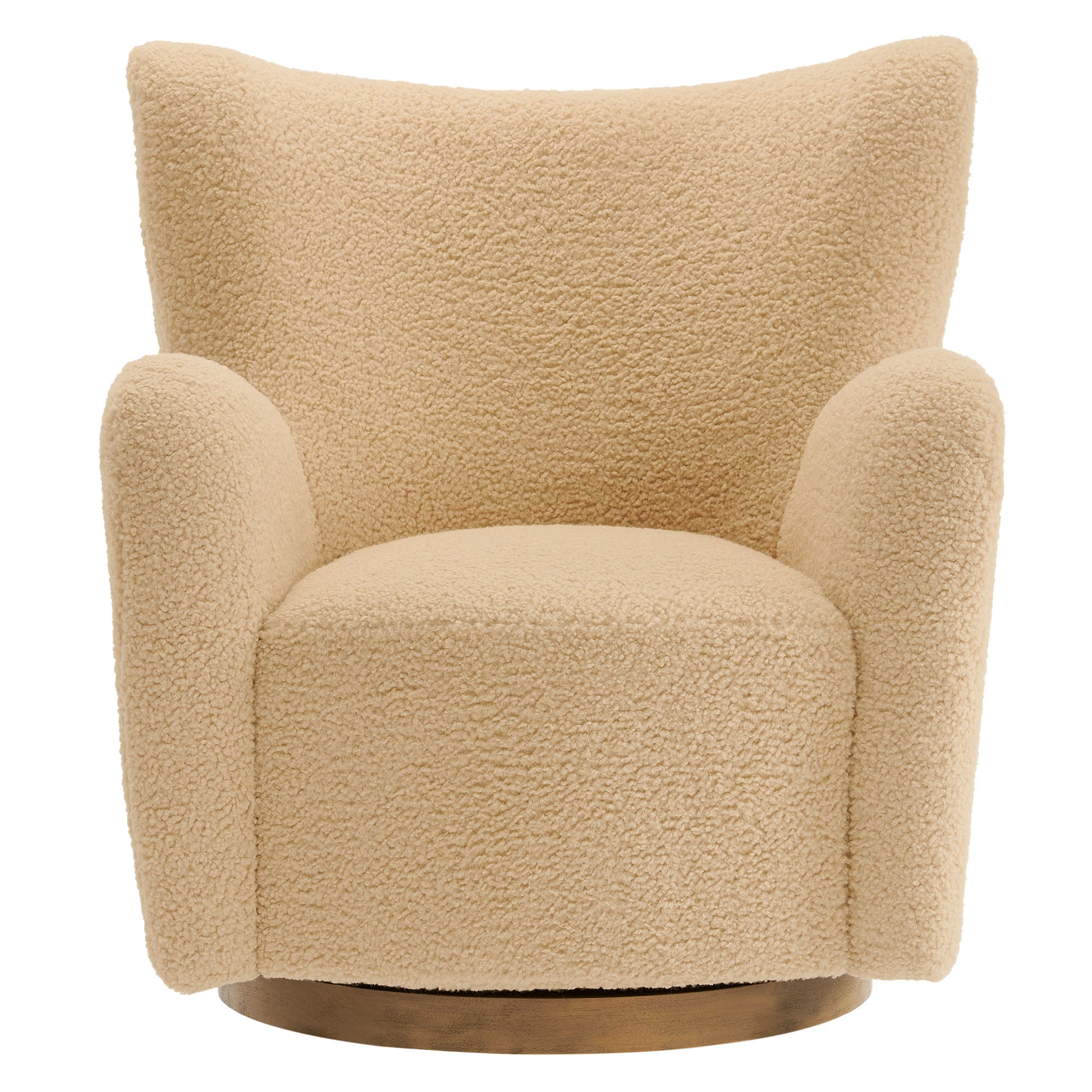 Montrose Wingback Sherpa Swivel Accent Chair by Modway - Best Buy Furniture
