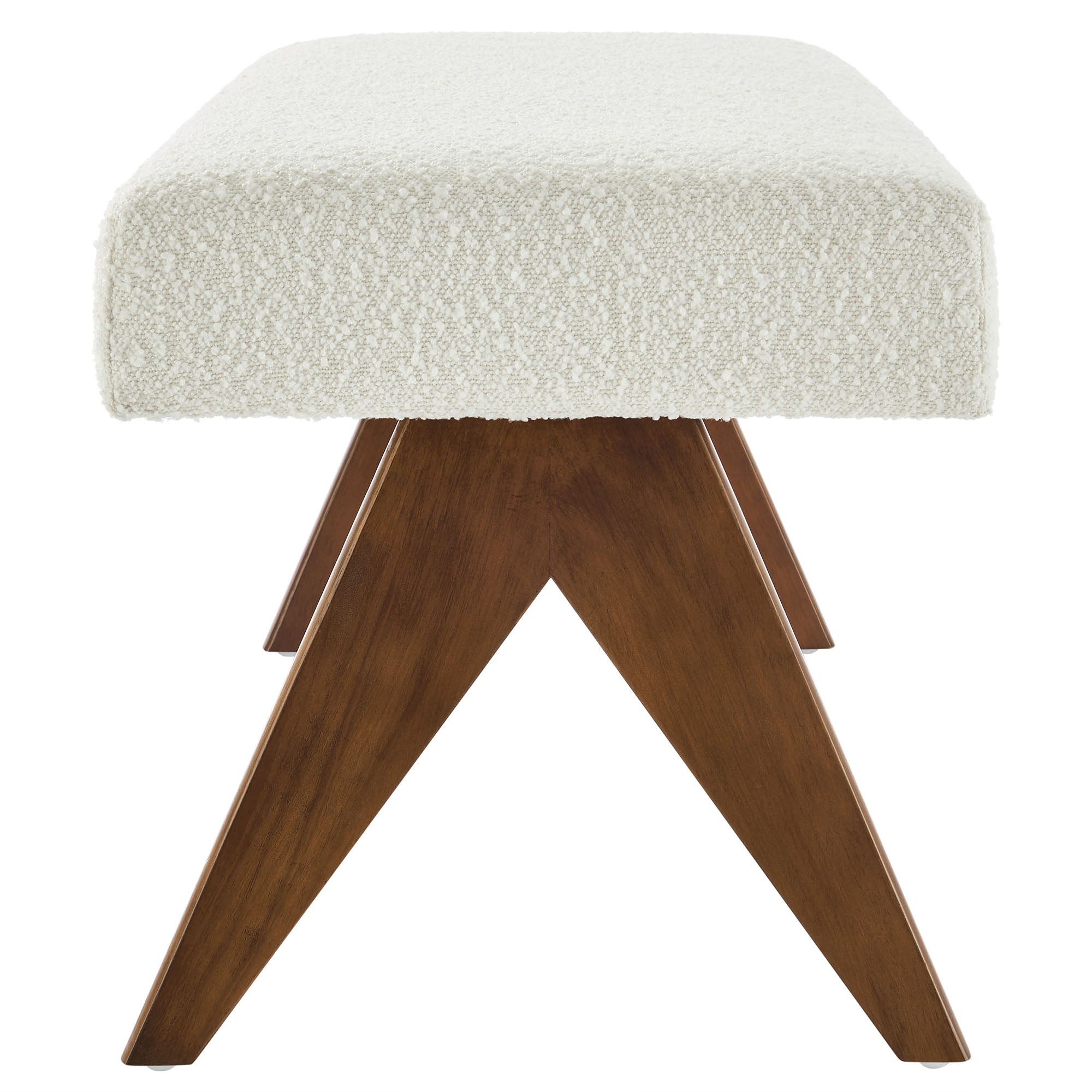 Lyra 47" Boucle Upholstered Bench by Modway