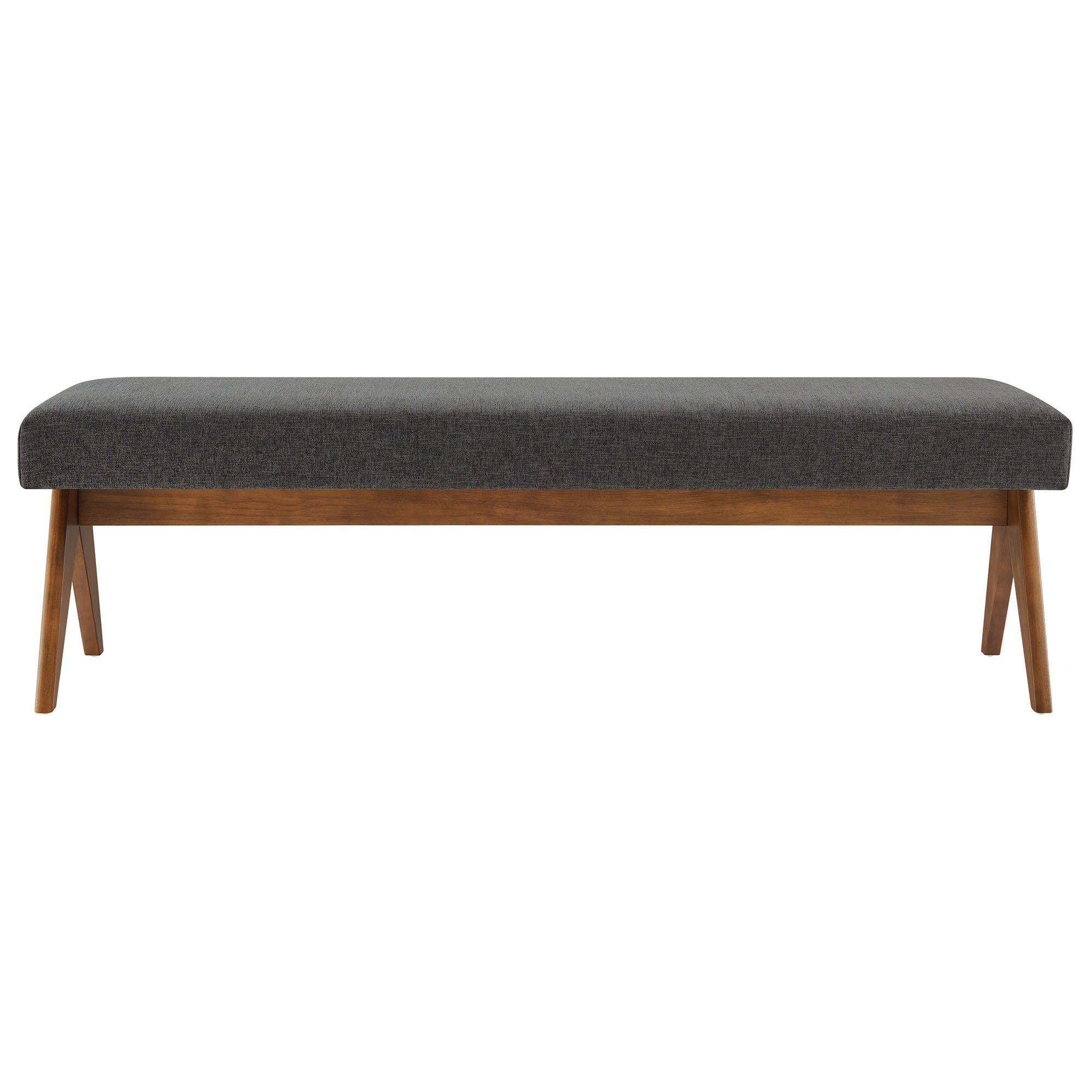 Lyra 63" Fabric Upholstered Bench by Modway
