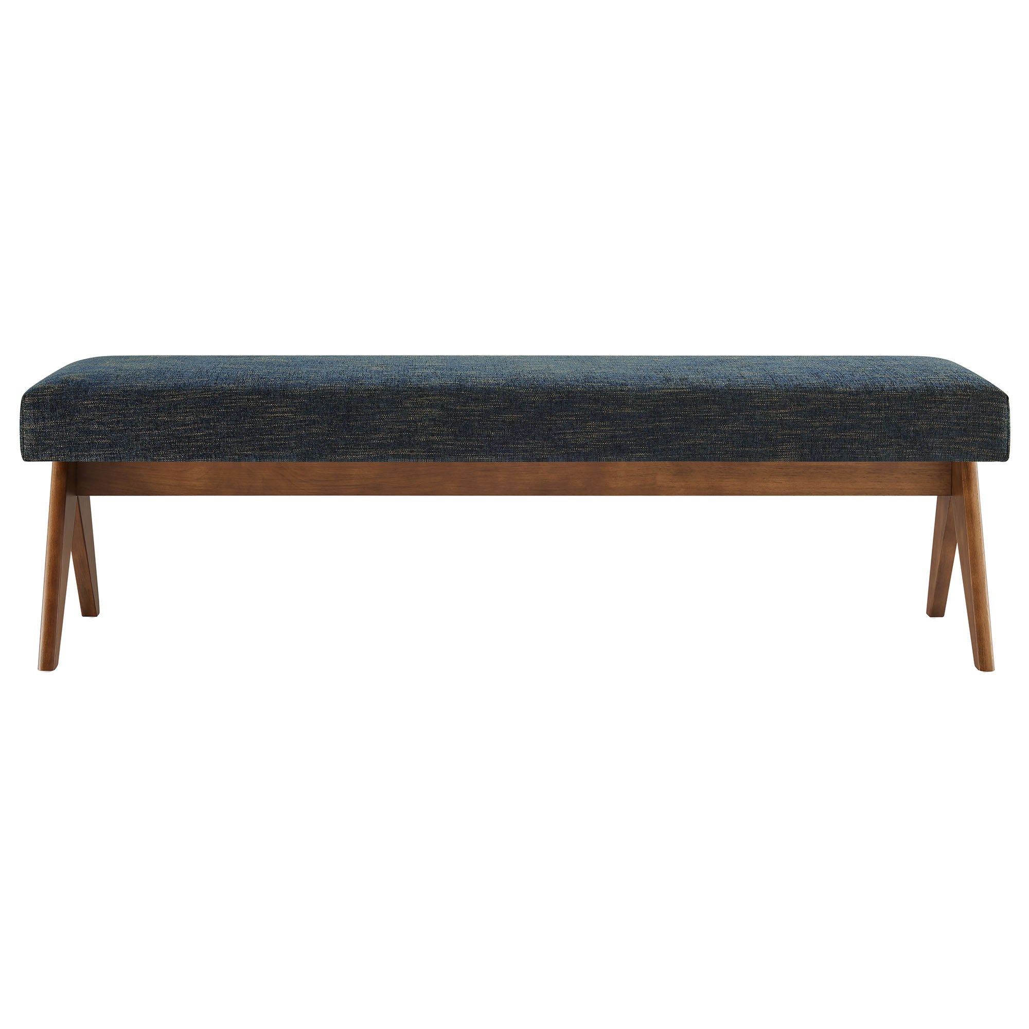 Lyra 63" Fabric Upholstered Bench by Modway
