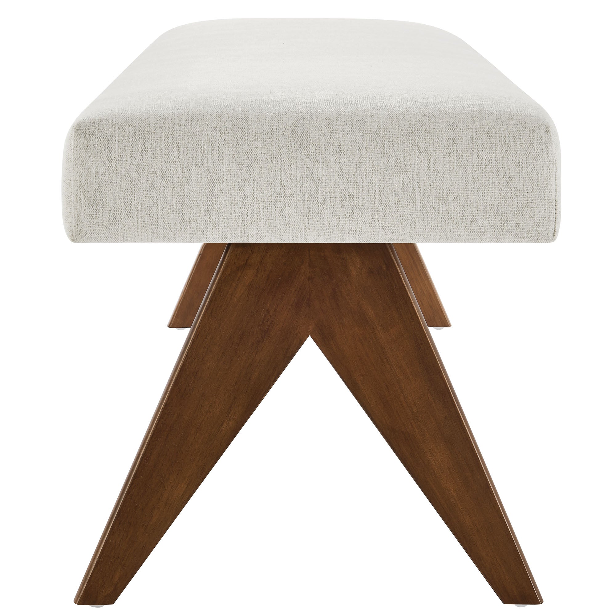 Lyra 63" Fabric Upholstered Bench by Modway