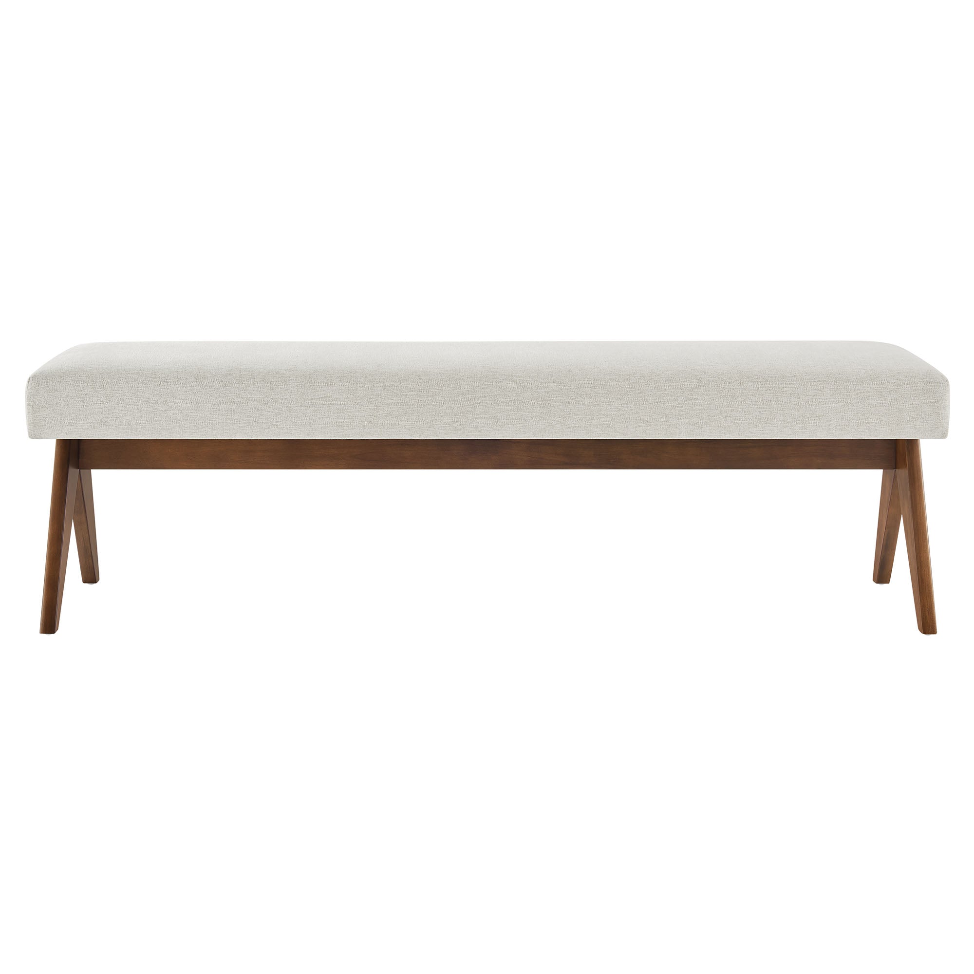 Lyra 63" Fabric Upholstered Bench by Modway