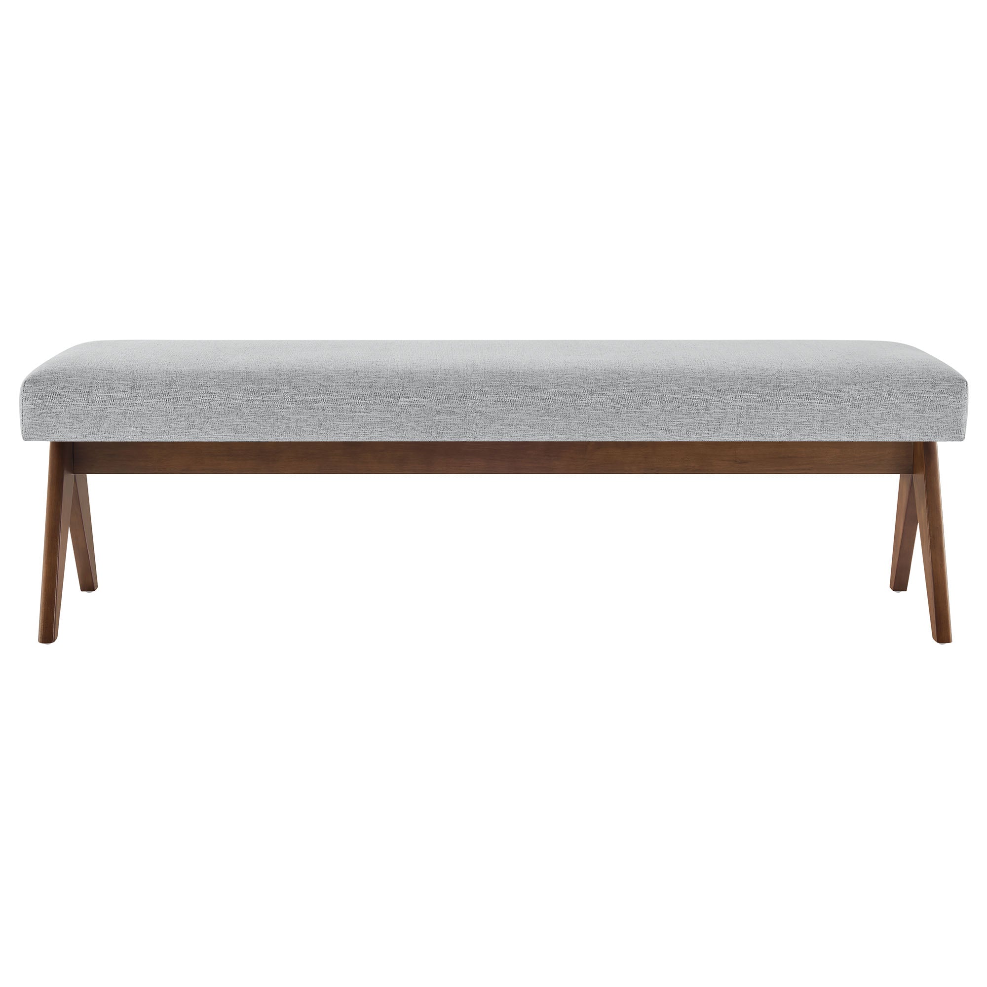 Lyra 63" Fabric Upholstered Bench by Modway