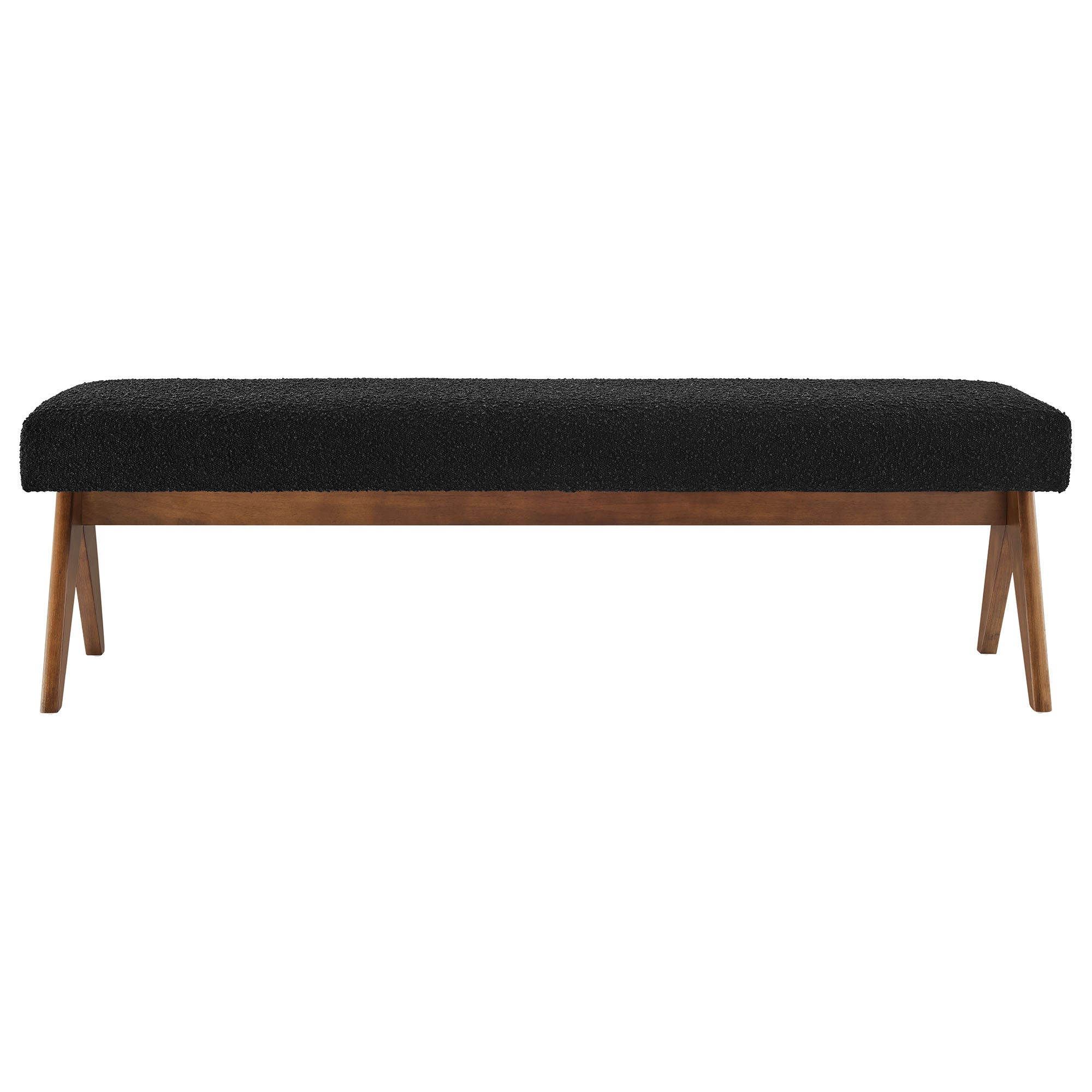 Lyra 63" Boucle Upholstered Bench by Modway
