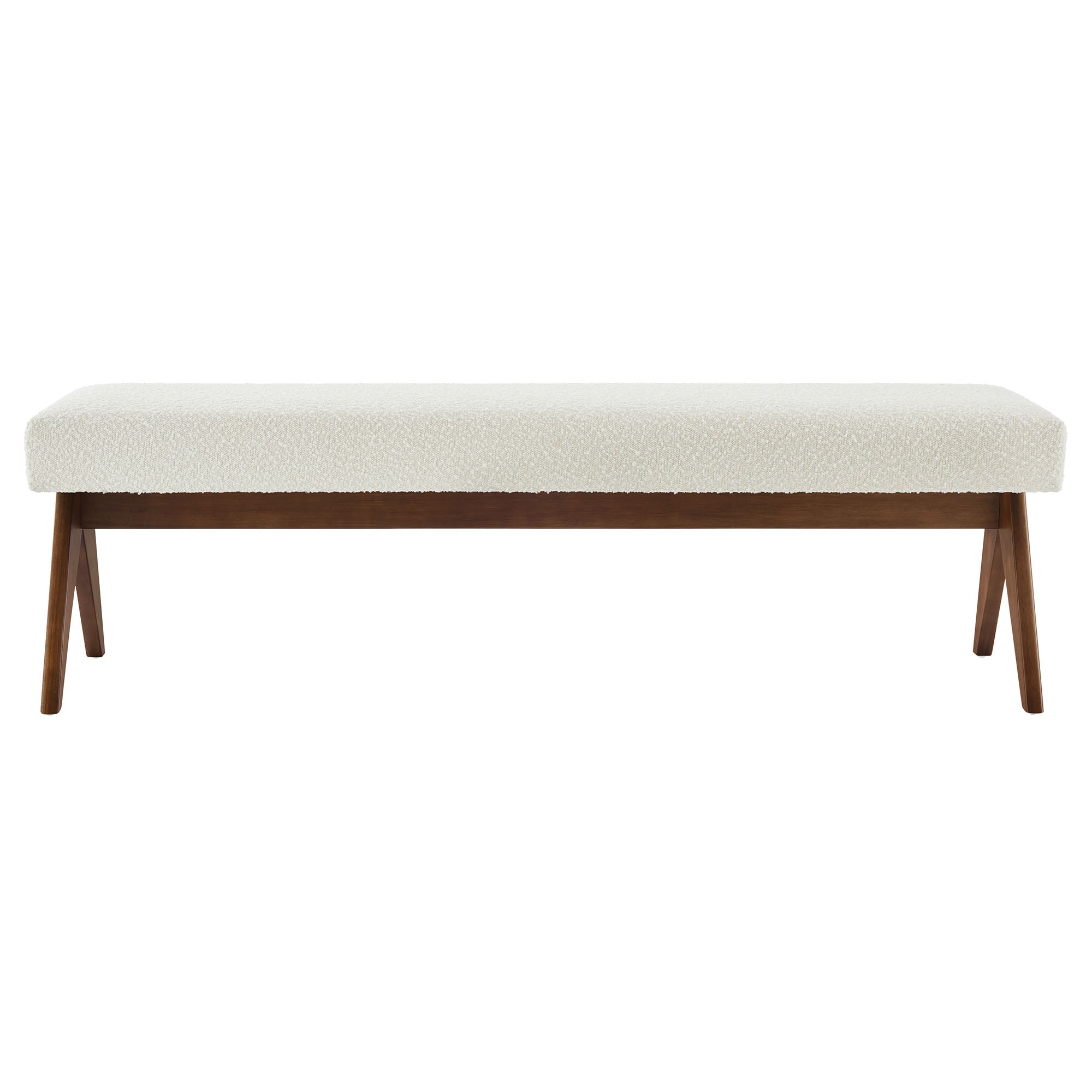 Lyra 63" Boucle Upholstered Bench by Modway