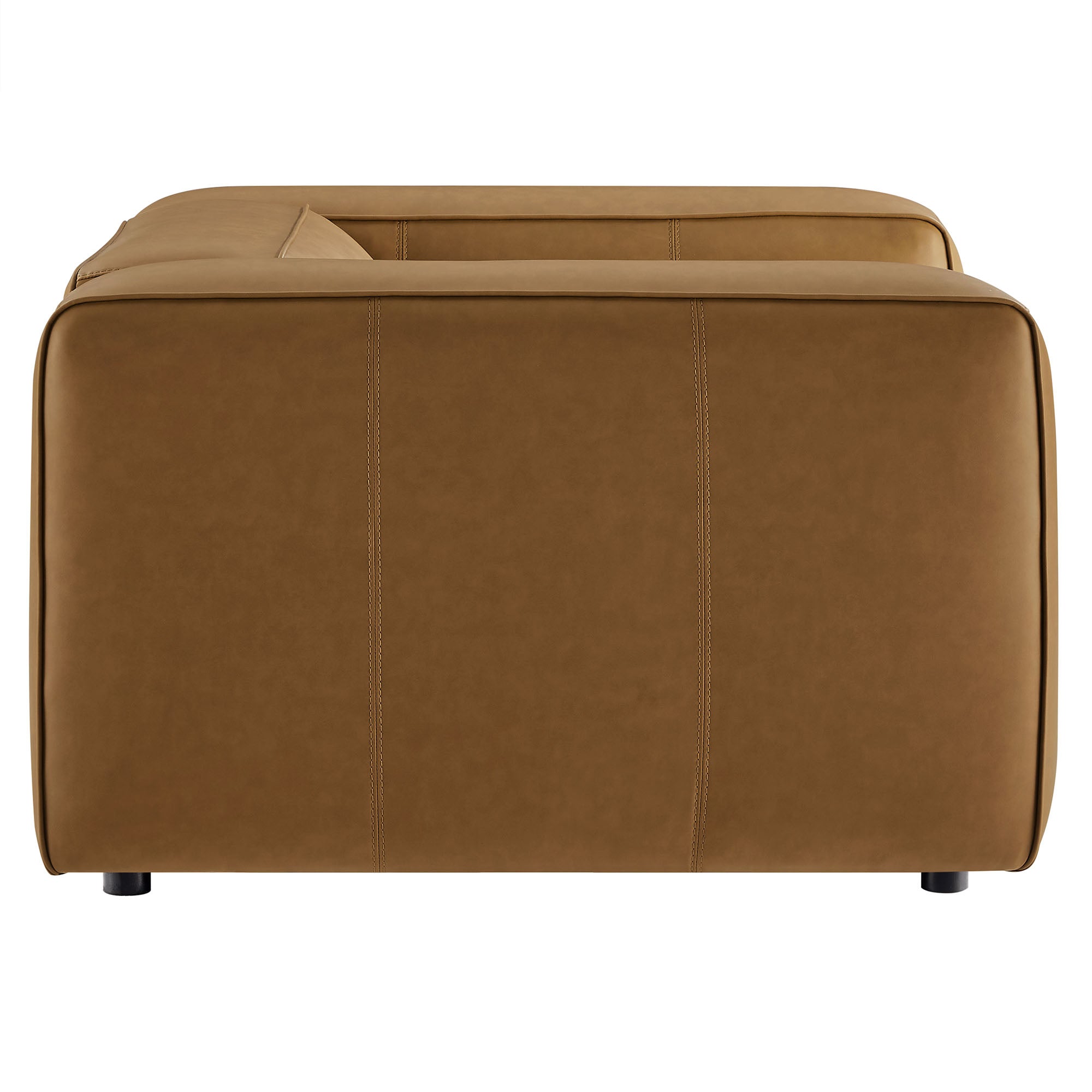 Auren Upholstered Vegan Leather Modular Armchair by Modway