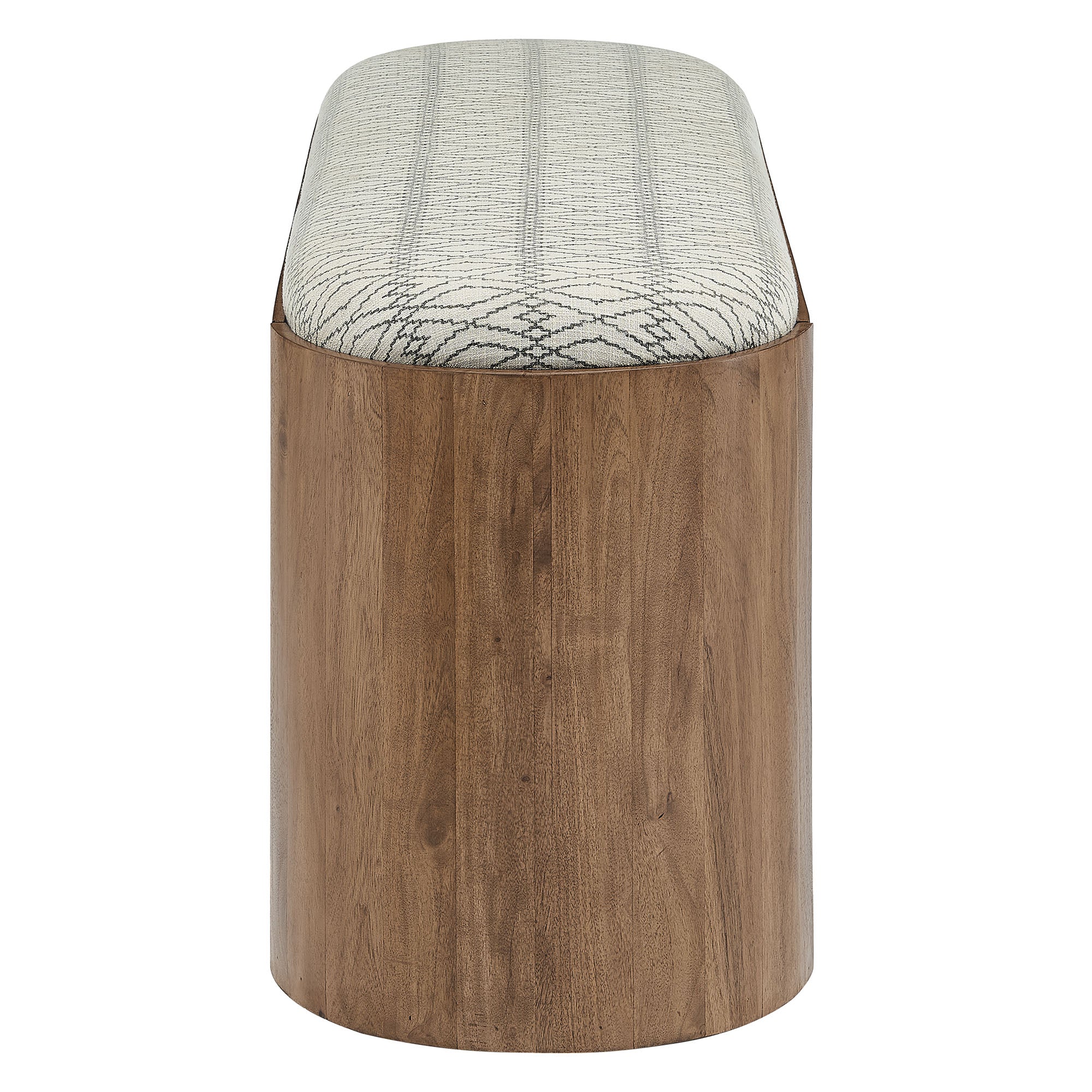 Ashby 45" Geometric Upholstered Bench by Modway