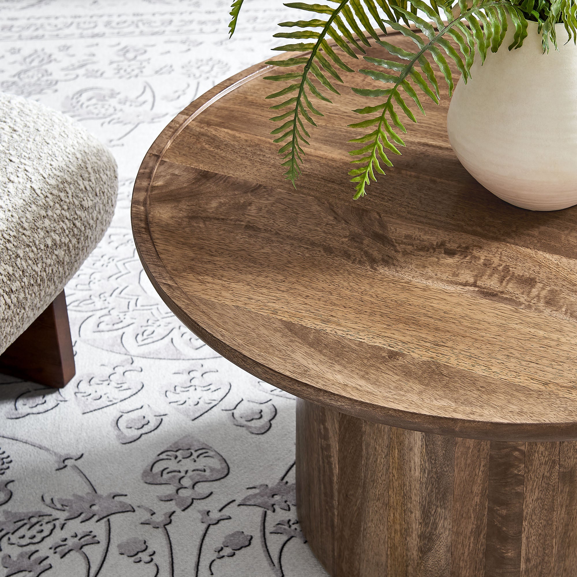 Holloway 30" Round Wood Coffee Table by Modway