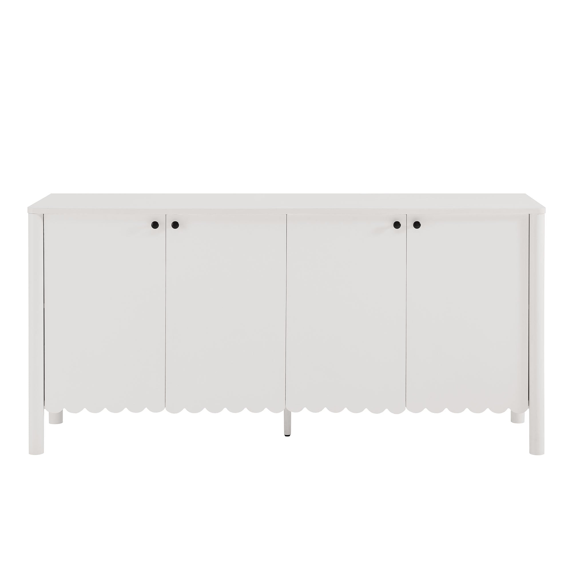 Emmeline 66" 4-Door Scalloped Sideboard Cabinet by Modway