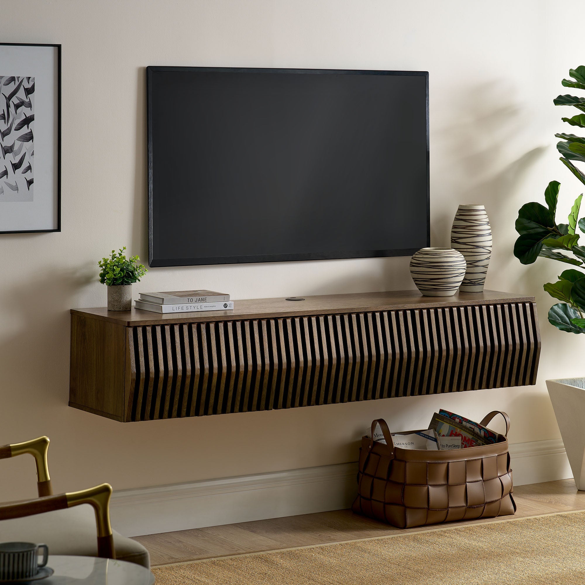 Vaughn 64" Wall Mount TV Stand
