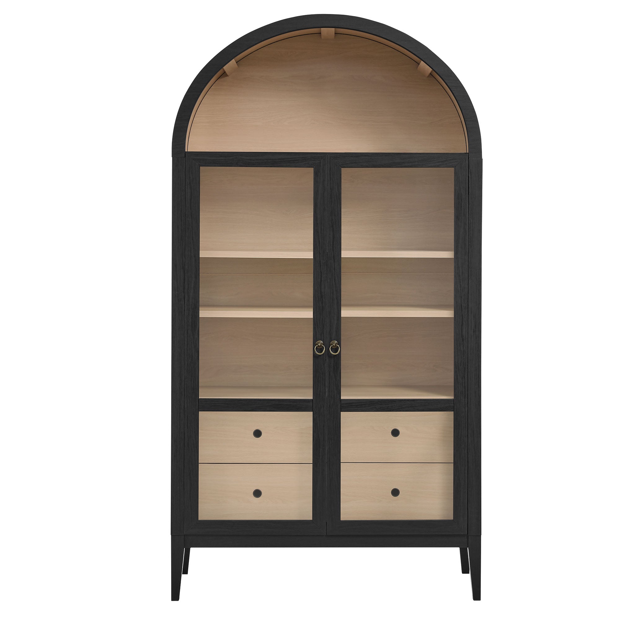Nolan 74" Tall Wide Arched Storage Display Cabinet by Modway - Best Buy Furniture
