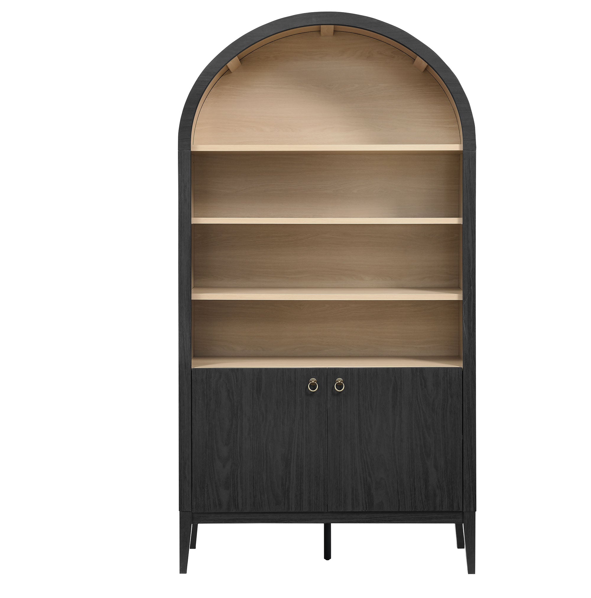 Nolan 74" Tall Wide Arched Storage Display Cabinet Bookshelf by Modway - Best Buy Furniture