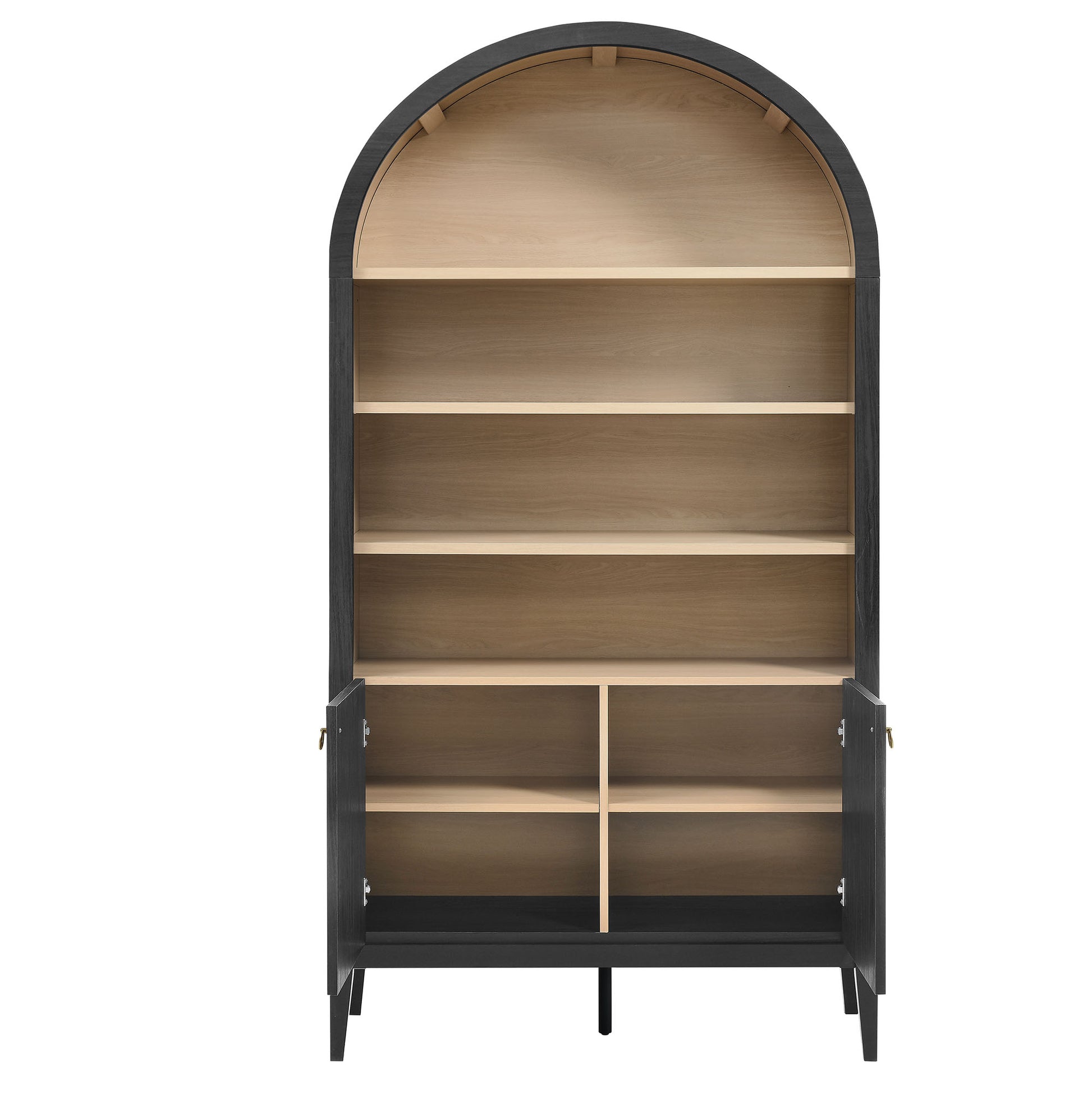 Nolan 74" Tall Wide Arched Storage Display Cabinet Bookshelf by Modway - Best Buy Furniture