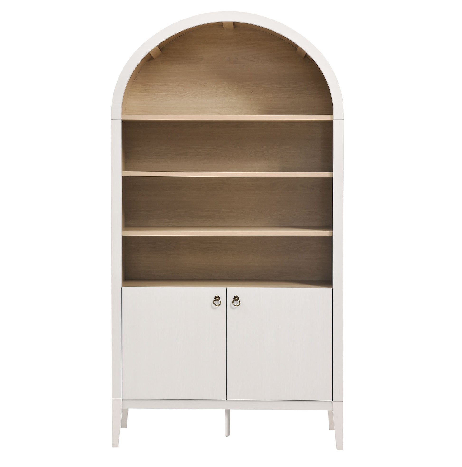 Nolan 74" Tall Wide Arched Storage Display Cabinet Bookshelf by Modway - Best Buy Furniture