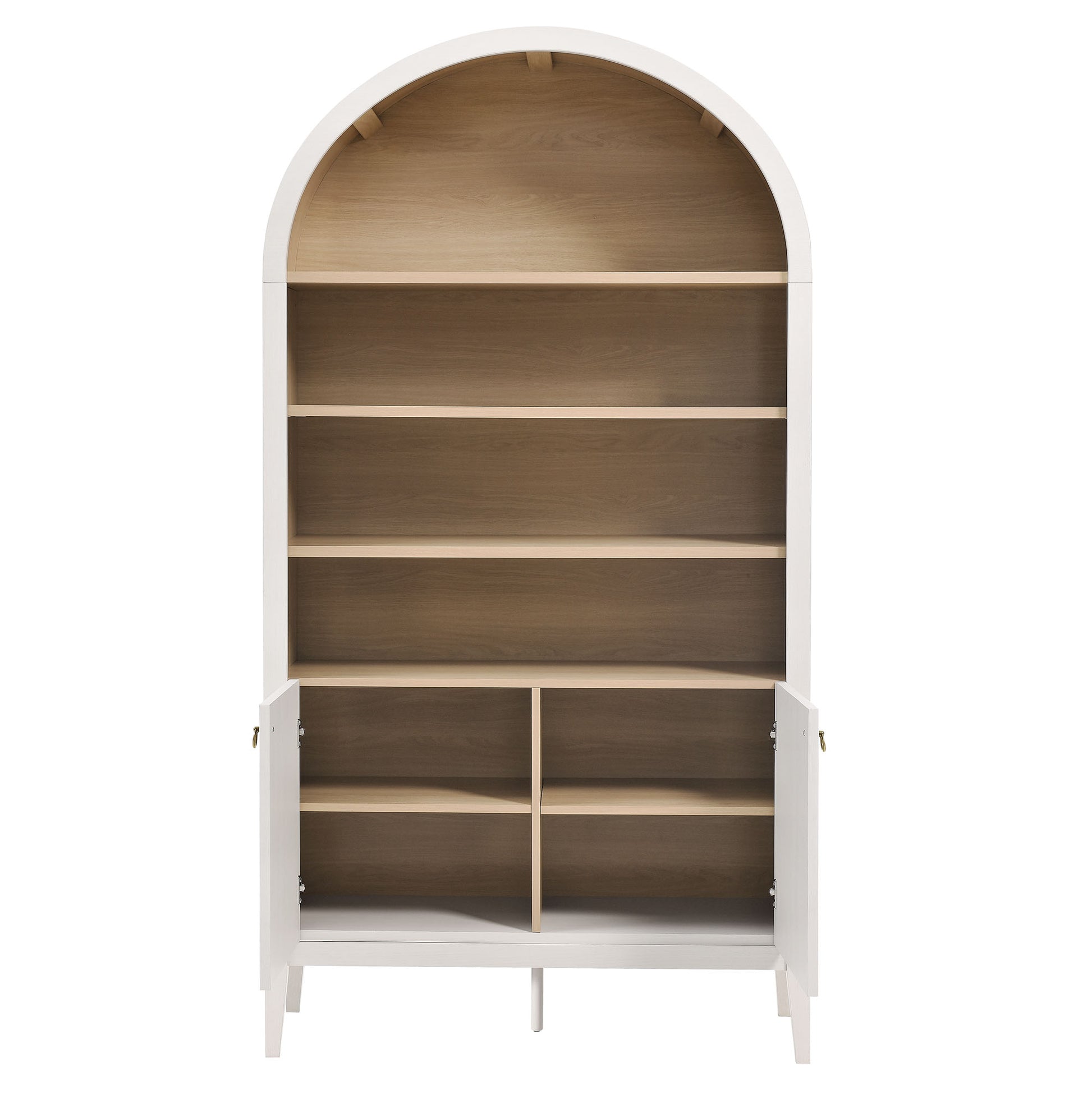 Nolan 74" Tall Wide Arched Storage Display Cabinet Bookshelf by Modway - Best Buy Furniture