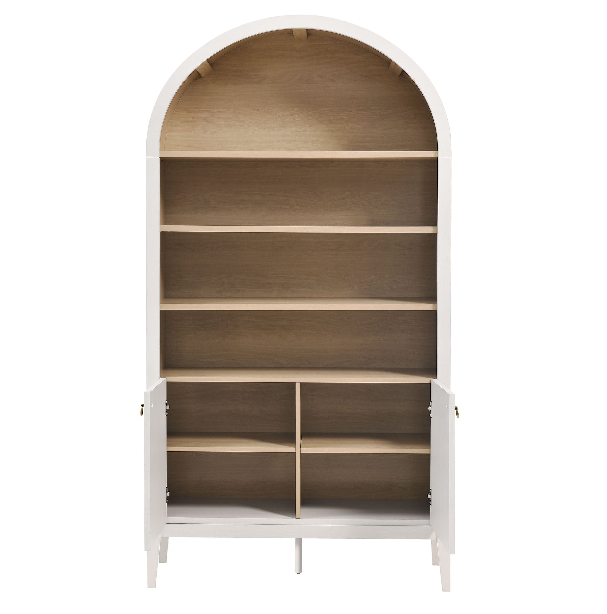 Nolan 74" Tall Wide Arched Storage Display Cabinet Bookshelf by Modway - Best Buy Furniture